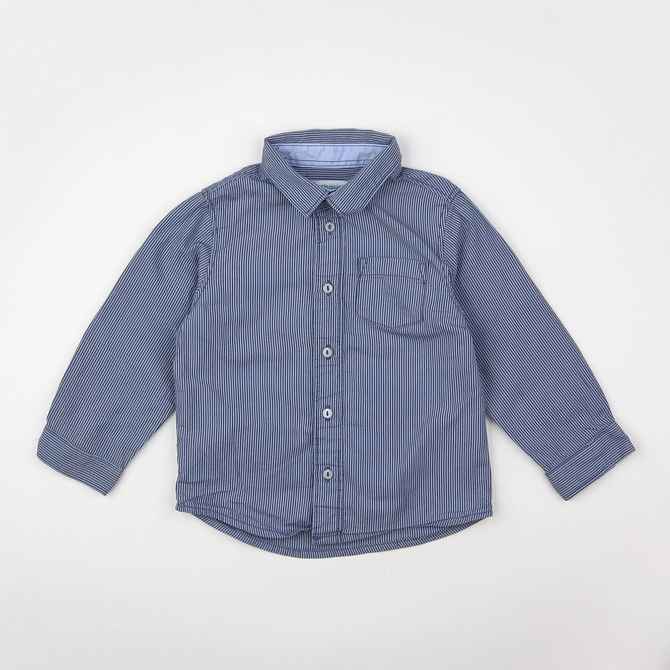 Vertbaudet - chemise bleu - 18 mois