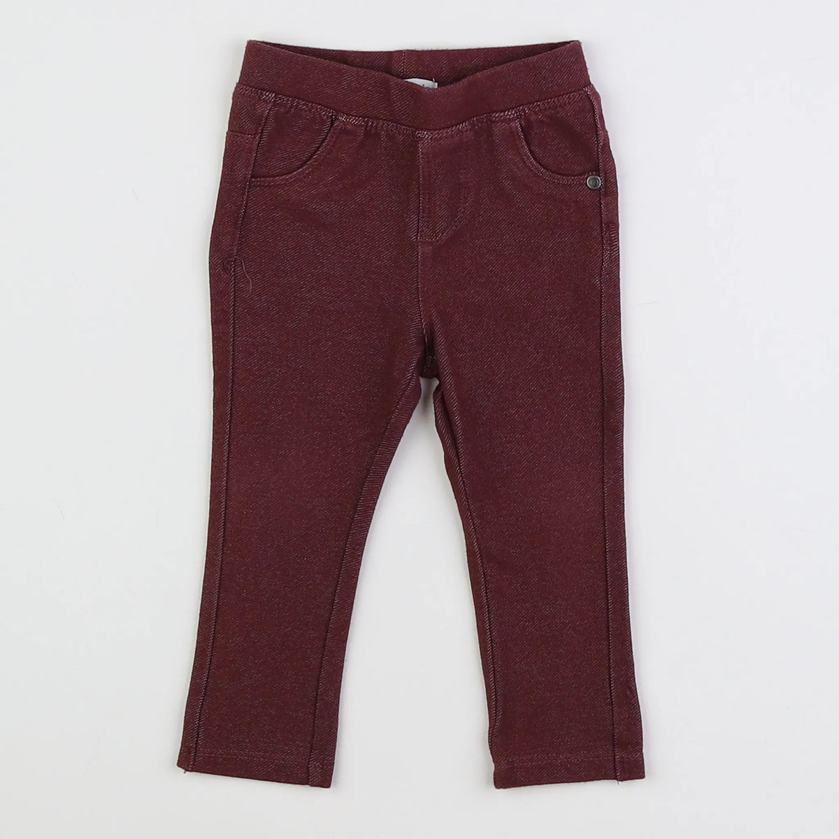 Vertbaudet - jegging rouge - 9 mois