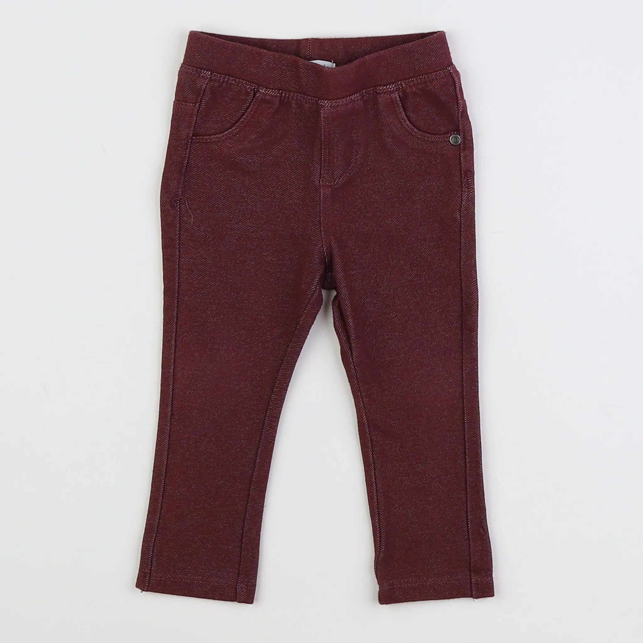 Vertbaudet - jegging rouge - 9 mois