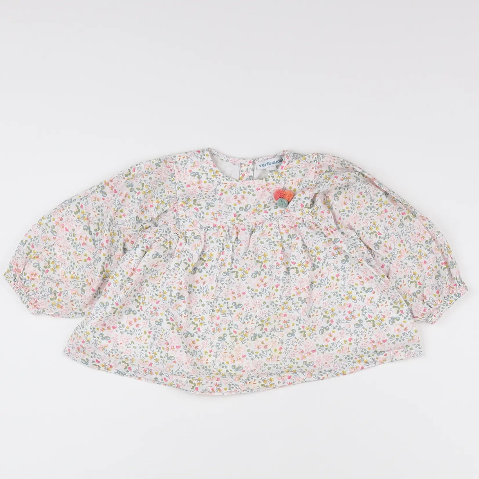 Vertbaudet - blouse multicolore - 18 mois