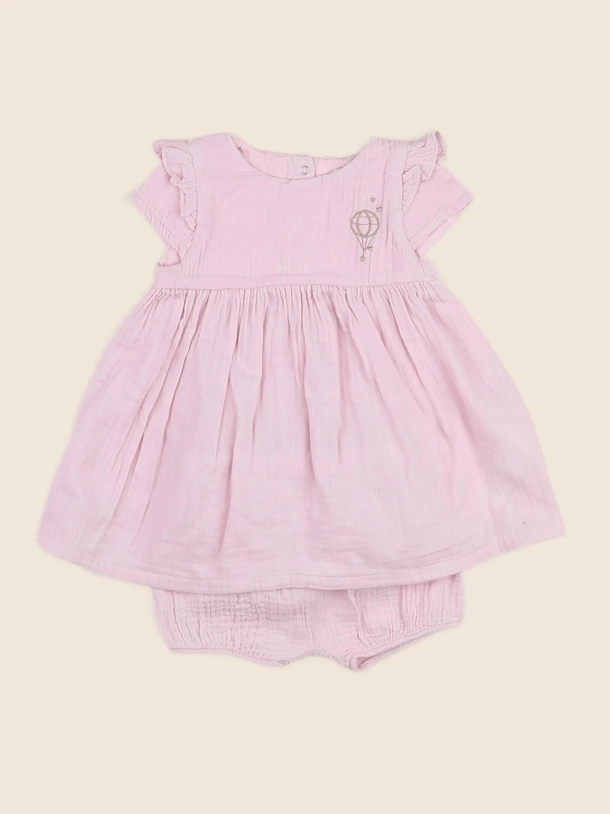 Vertbaudet - robe rose - 9 mois