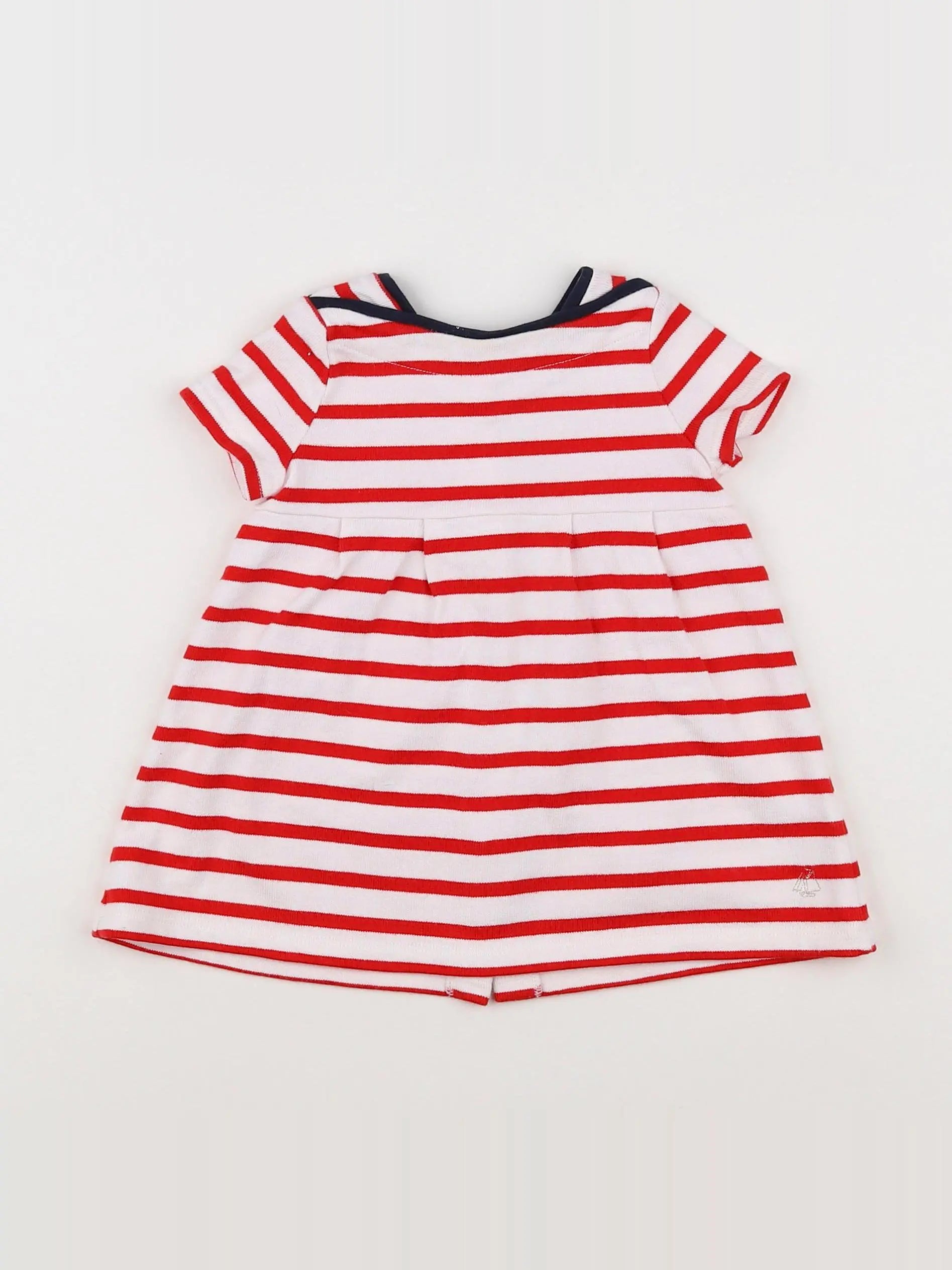 Petit Bateau - robe rouge - 6 mois