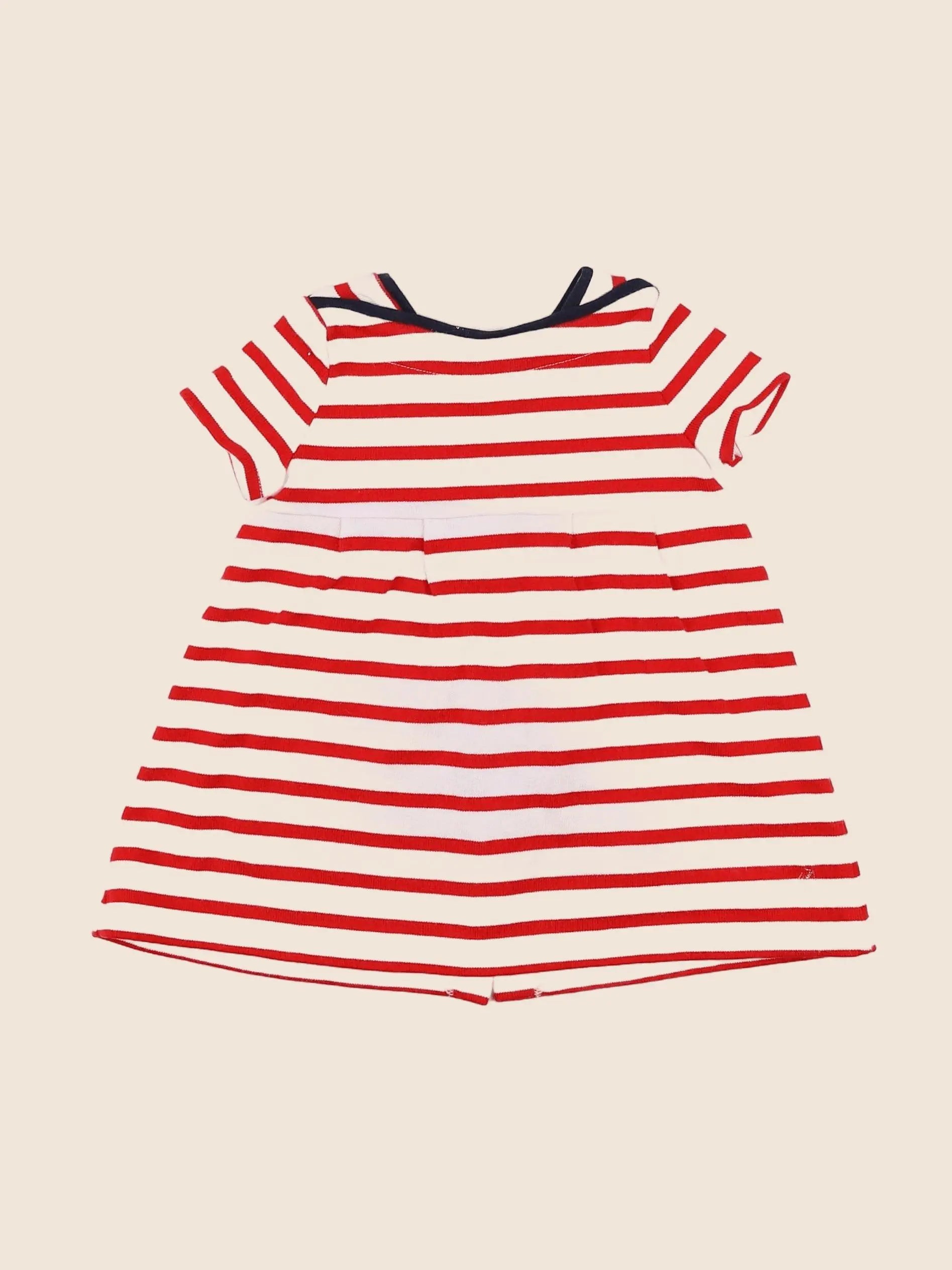 Petit Bateau - robe rouge - 6 mois
