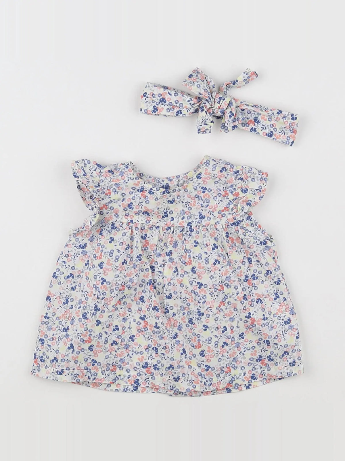 Vertbaudet - blouse multicolore - 6 mois