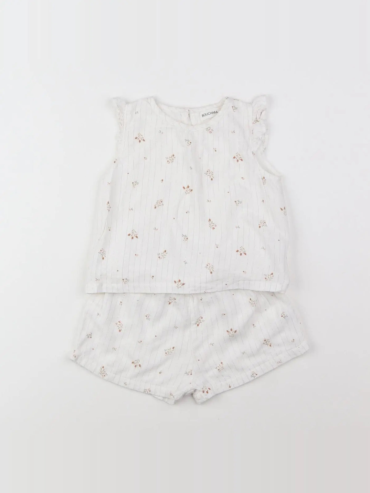 Bouchara - ensemble or, blanc - 12 mois