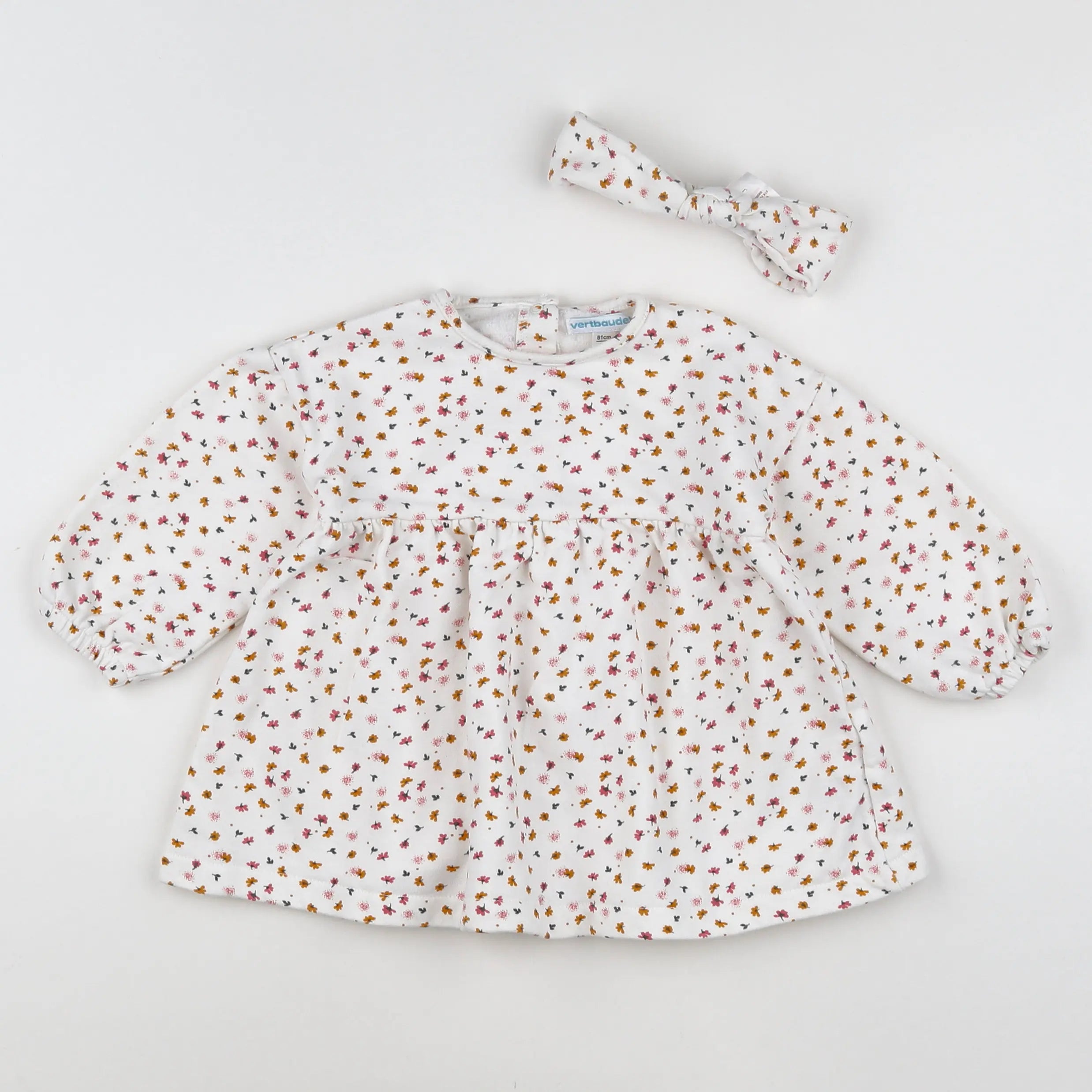 Vertbaudet - robe multicolore - 18 mois