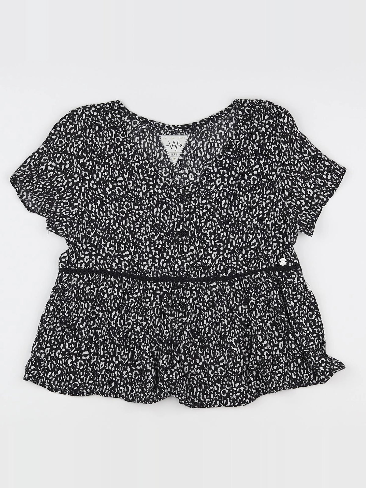 IKKS - blouse noir - 13 ans