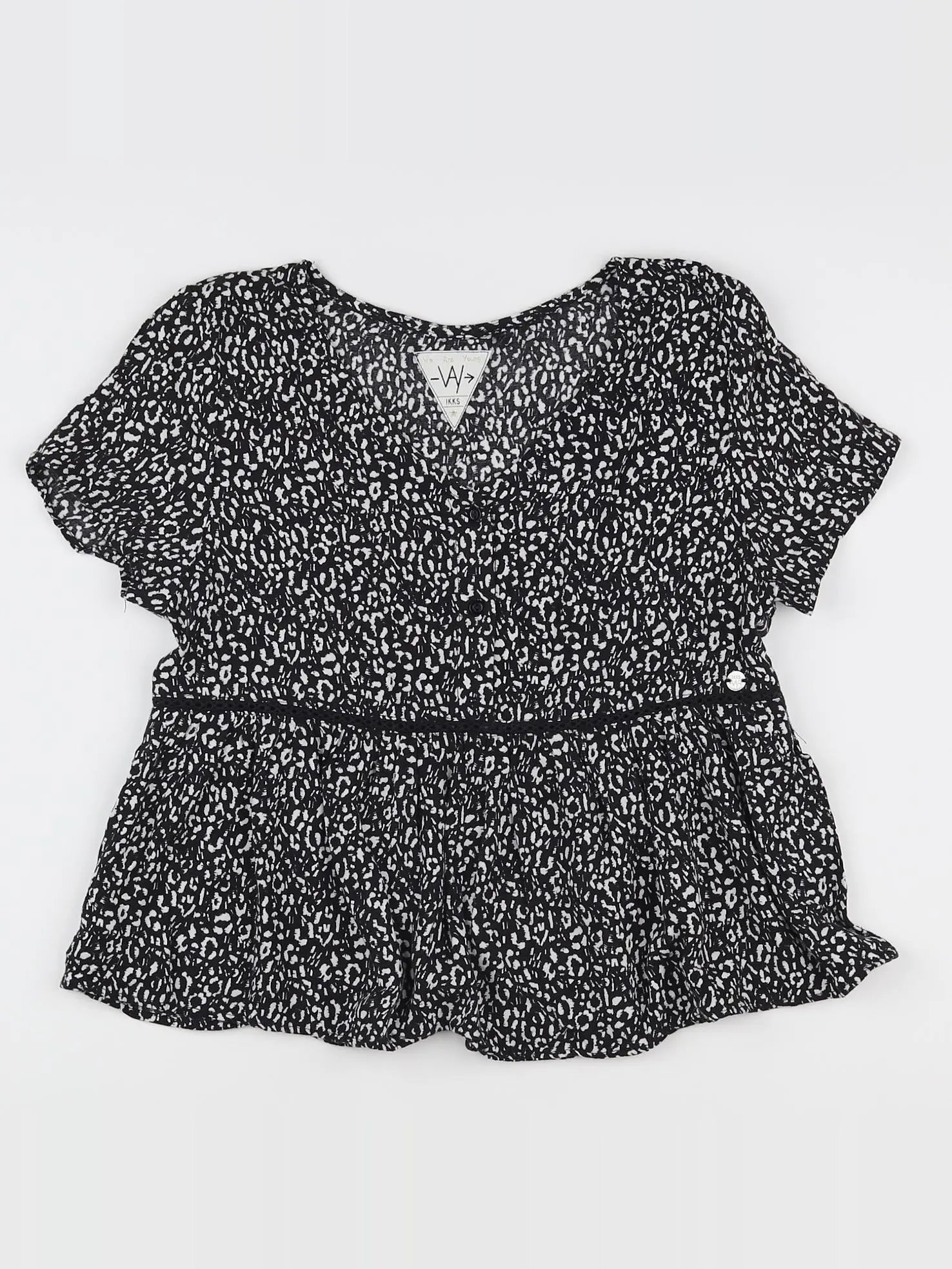 IKKS - blouse noir - 13 ans