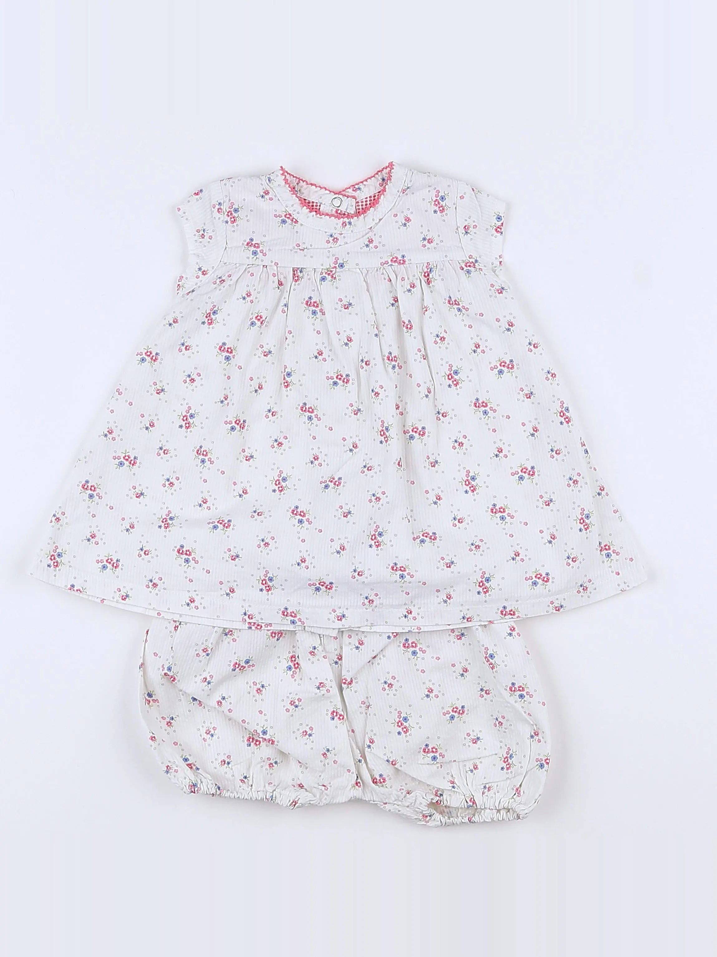 Petit Bateau - robe multicolore - 3 mois