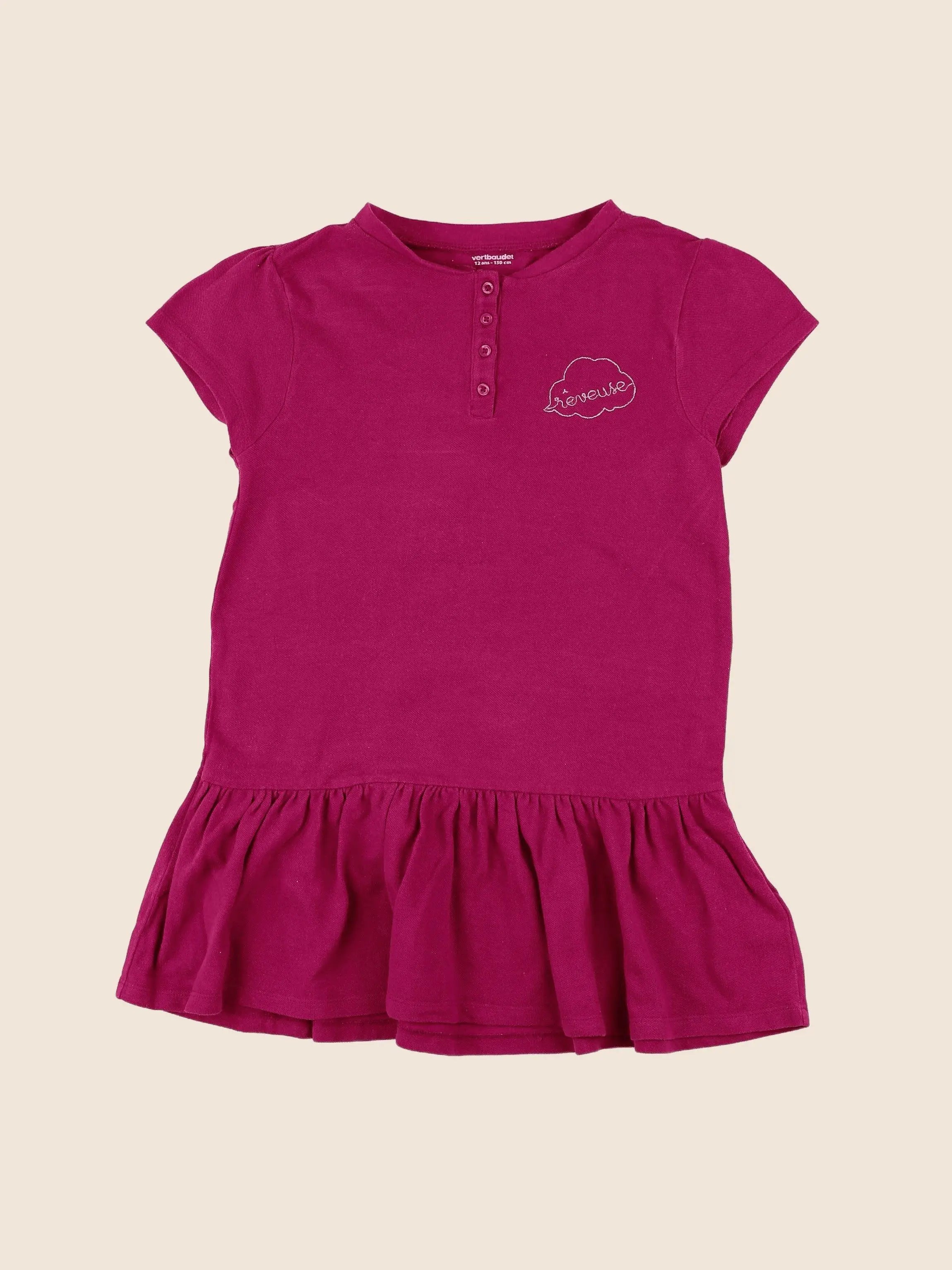 Vertbaudet - robe rose - 12 ans