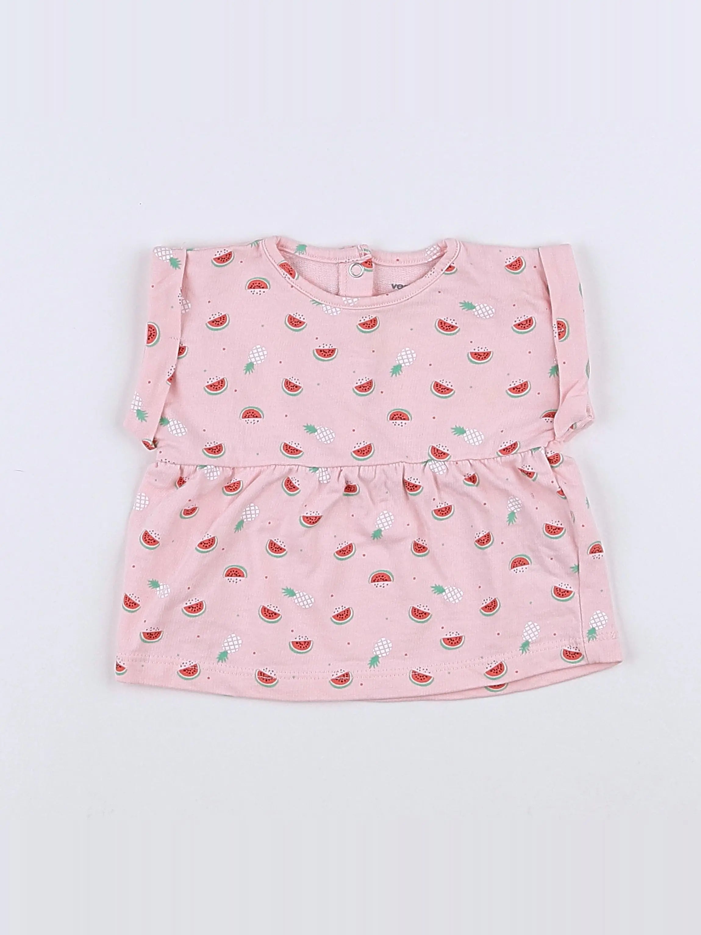 Vertbaudet - tee-shirt rose - 1 mois