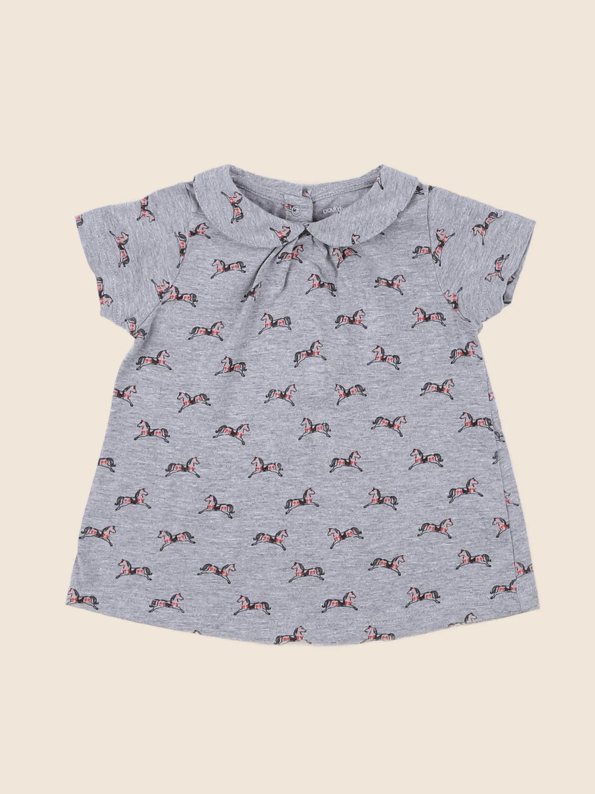Boutchou - tee-shirt gris - 9 mois