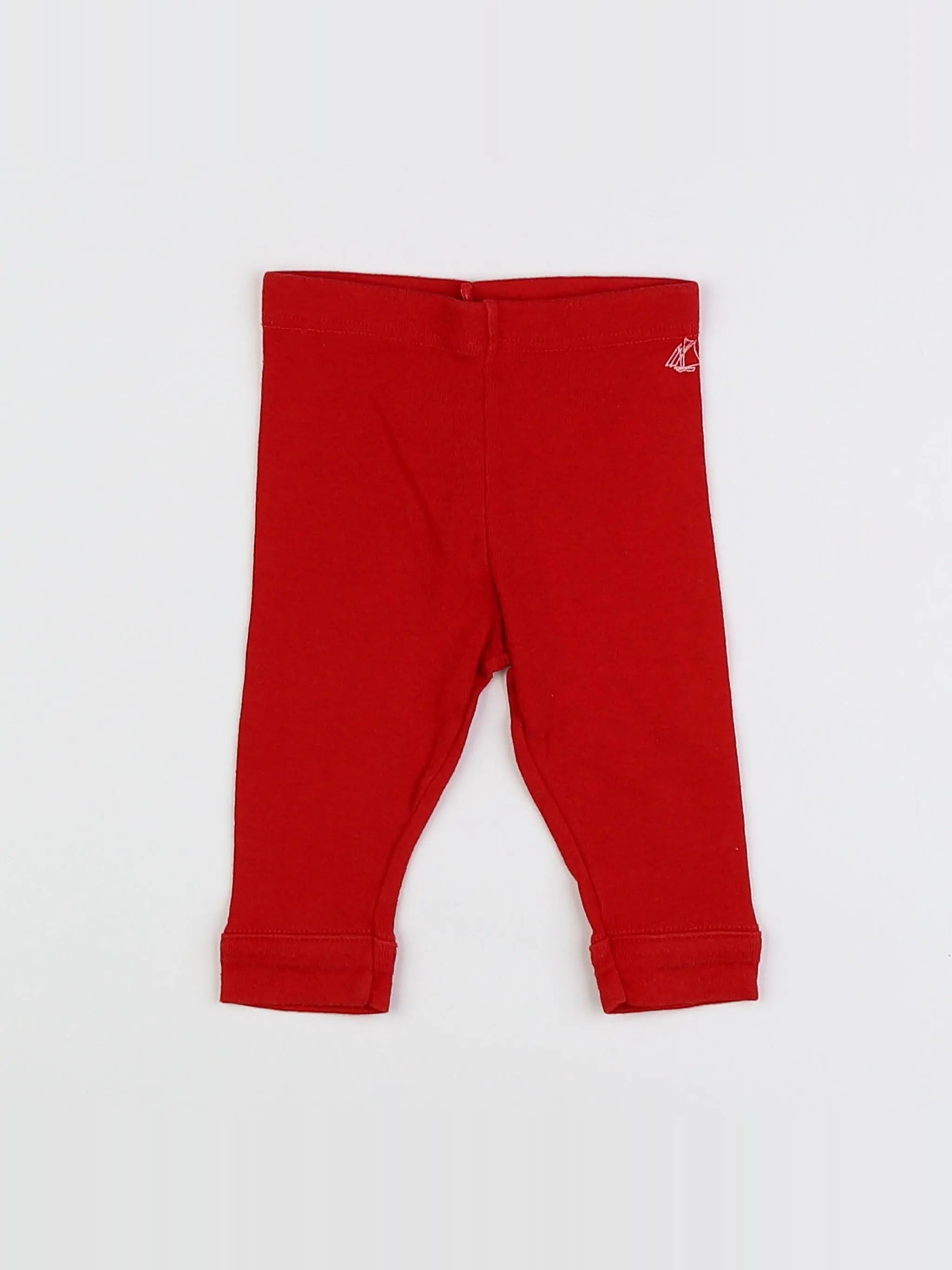 Petit Bateau - legging rouge - 3 mois