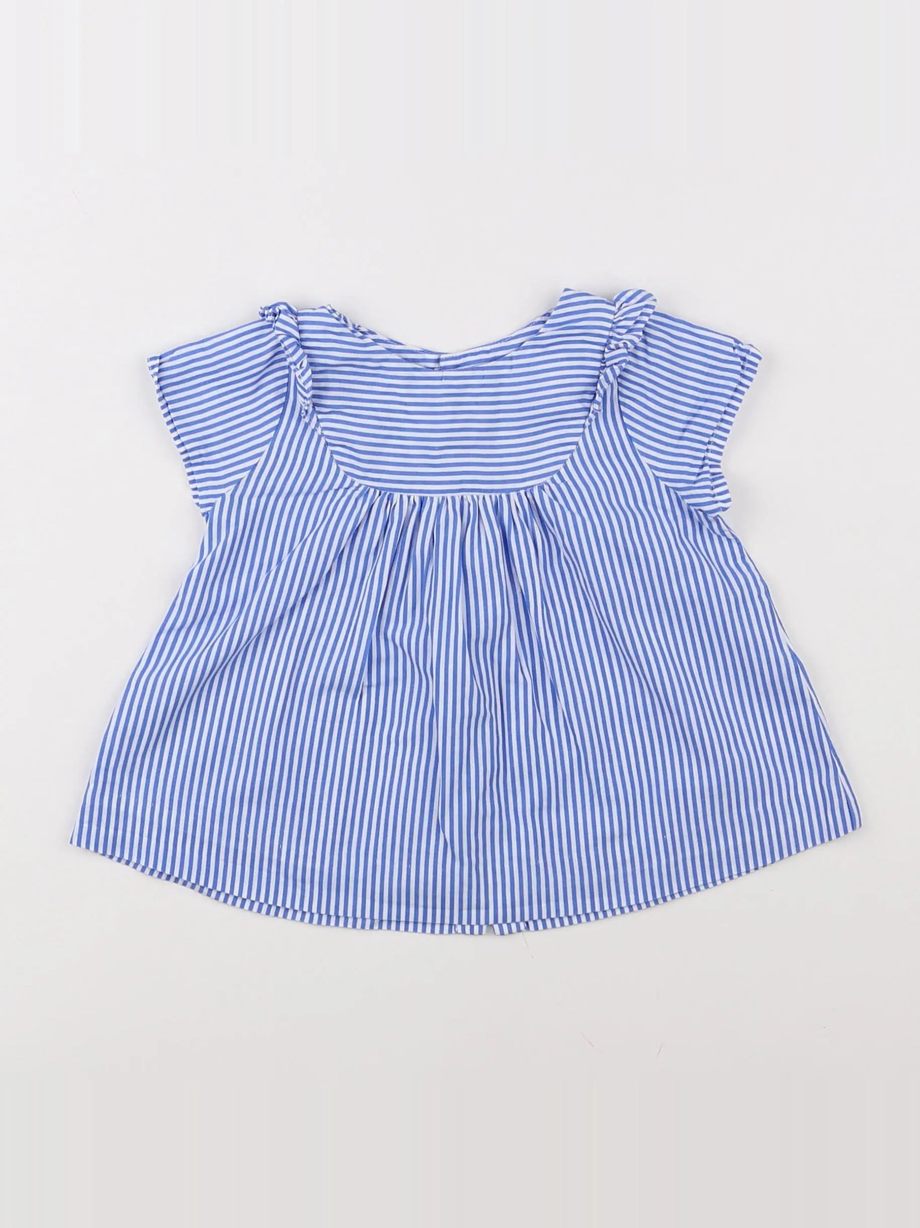 Jacadi - blouse bleu - 12 mois