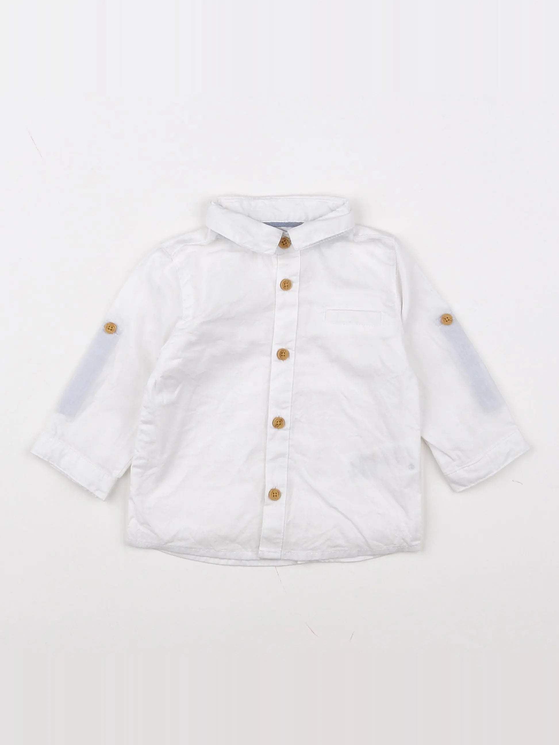 Vertbaudet - chemise blanc - 6 mois