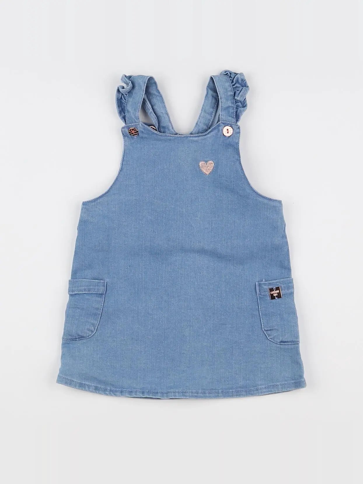 Carrément Beau - robe bleu - 12 mois