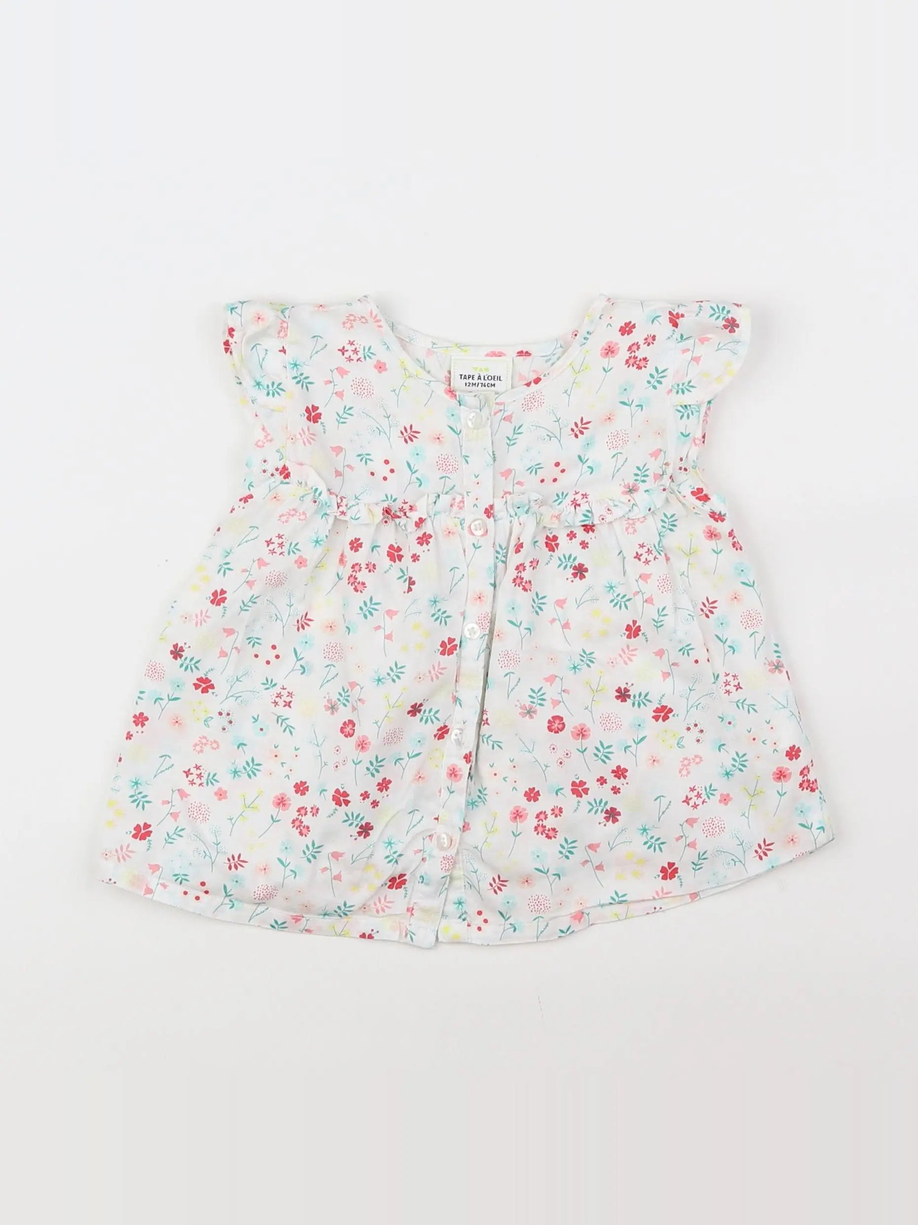 Tape à l'oeil - blouse multicolore - 12 mois