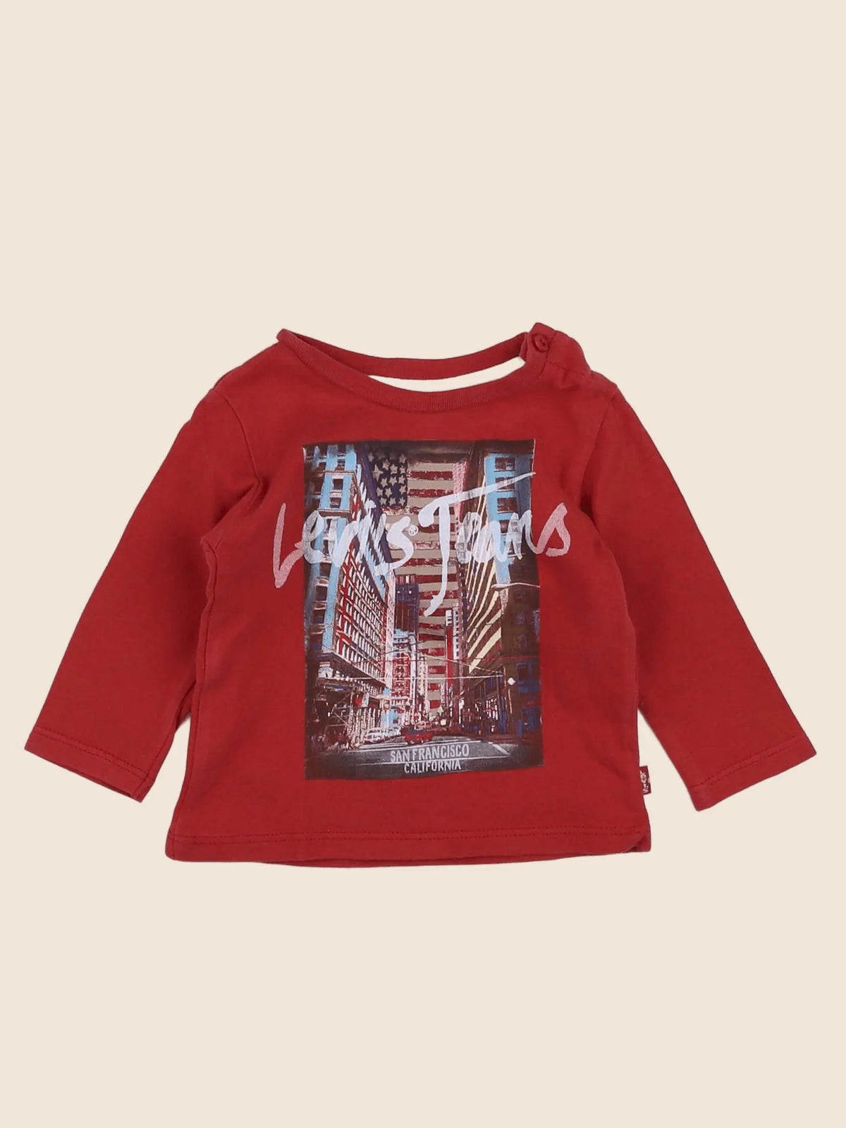 Levi's - tee-shirt rouge - 6 mois
