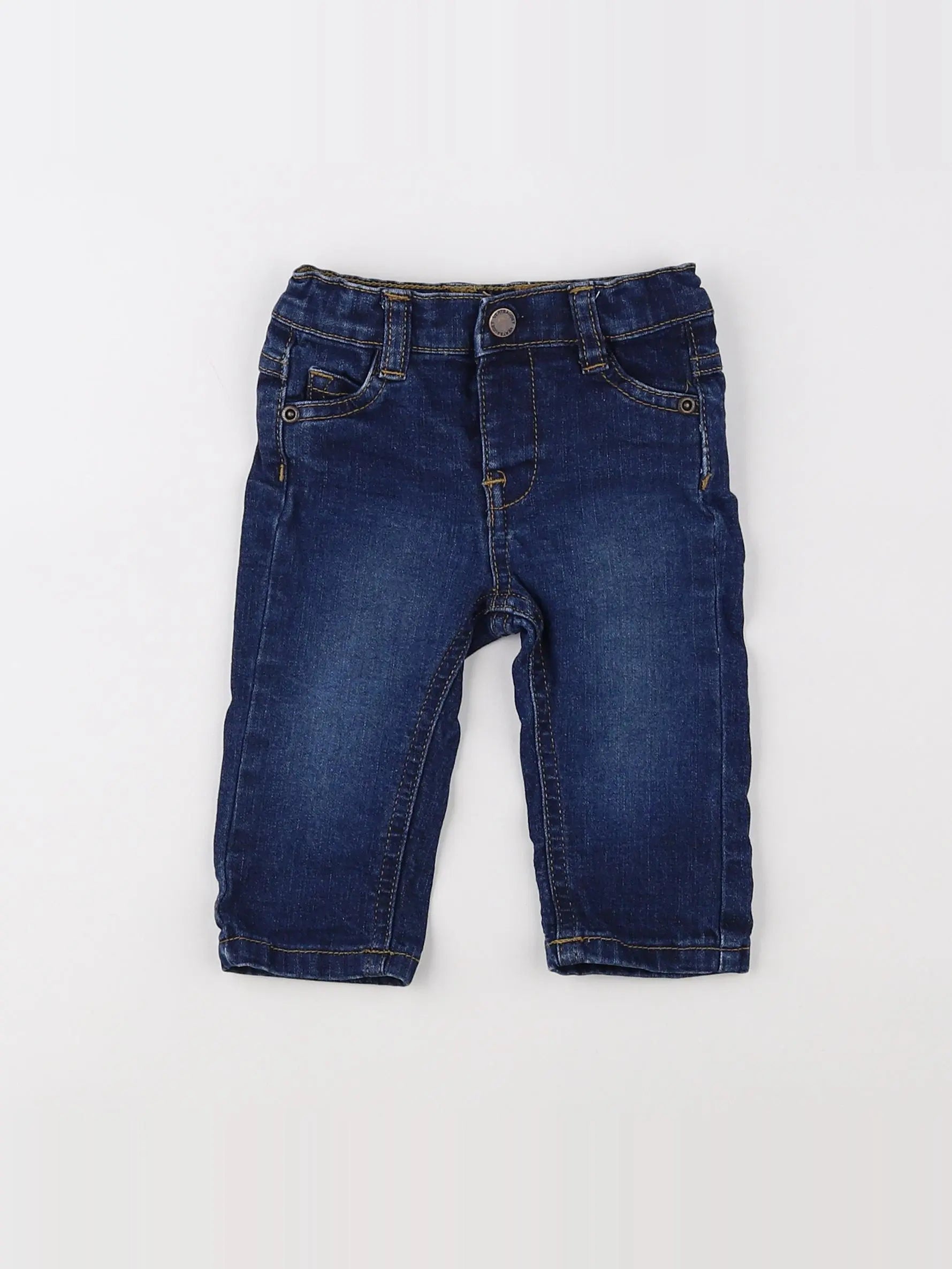 Vertbaudet - jean bleu - 3 mois