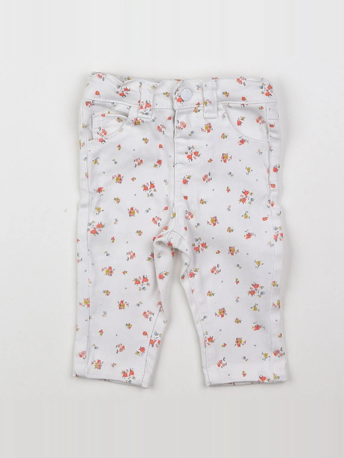 Vertbaudet - pantalon blanc - 3 mois