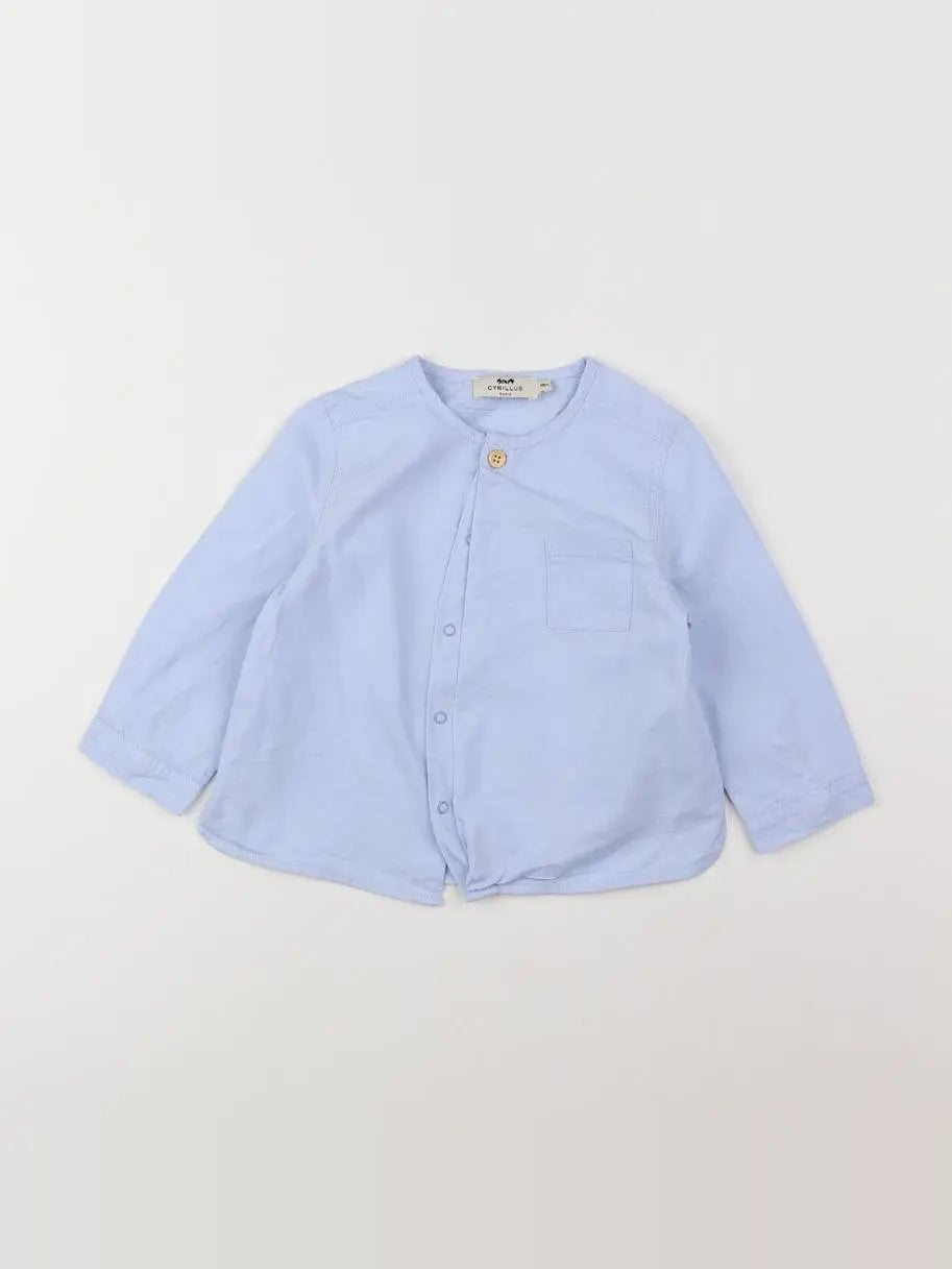 Cyrillus - blouse bleu - 18 mois