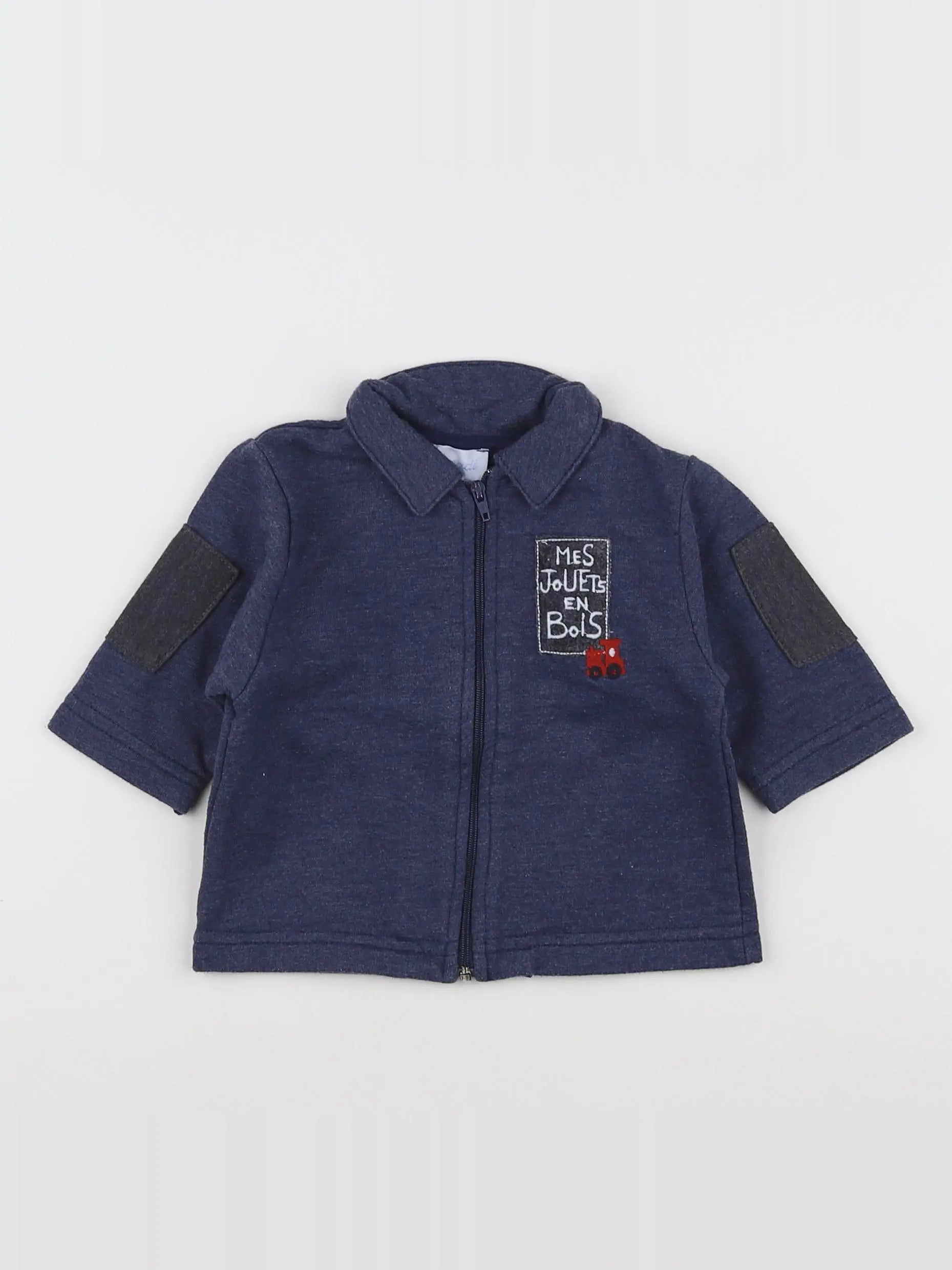 Jacadi - gilet bleu - 6 mois