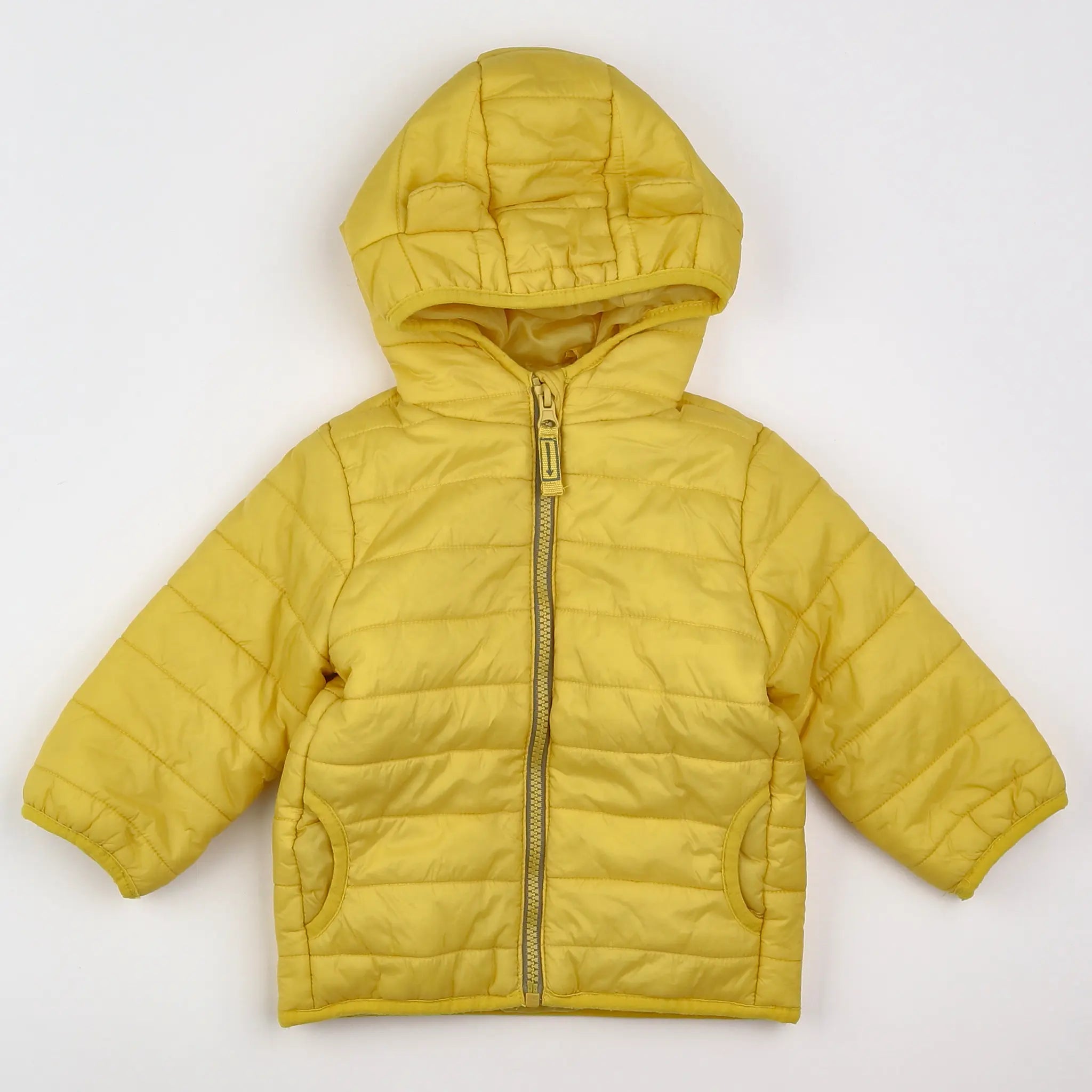Vertbaudet - doudoune jaune - 12 mois
