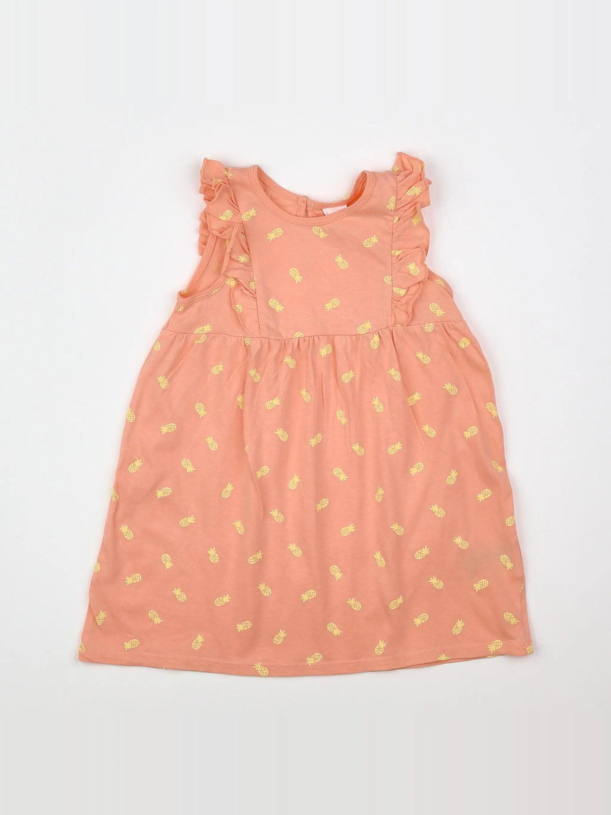 H&M - robe rose, jaune - 12/18 mois