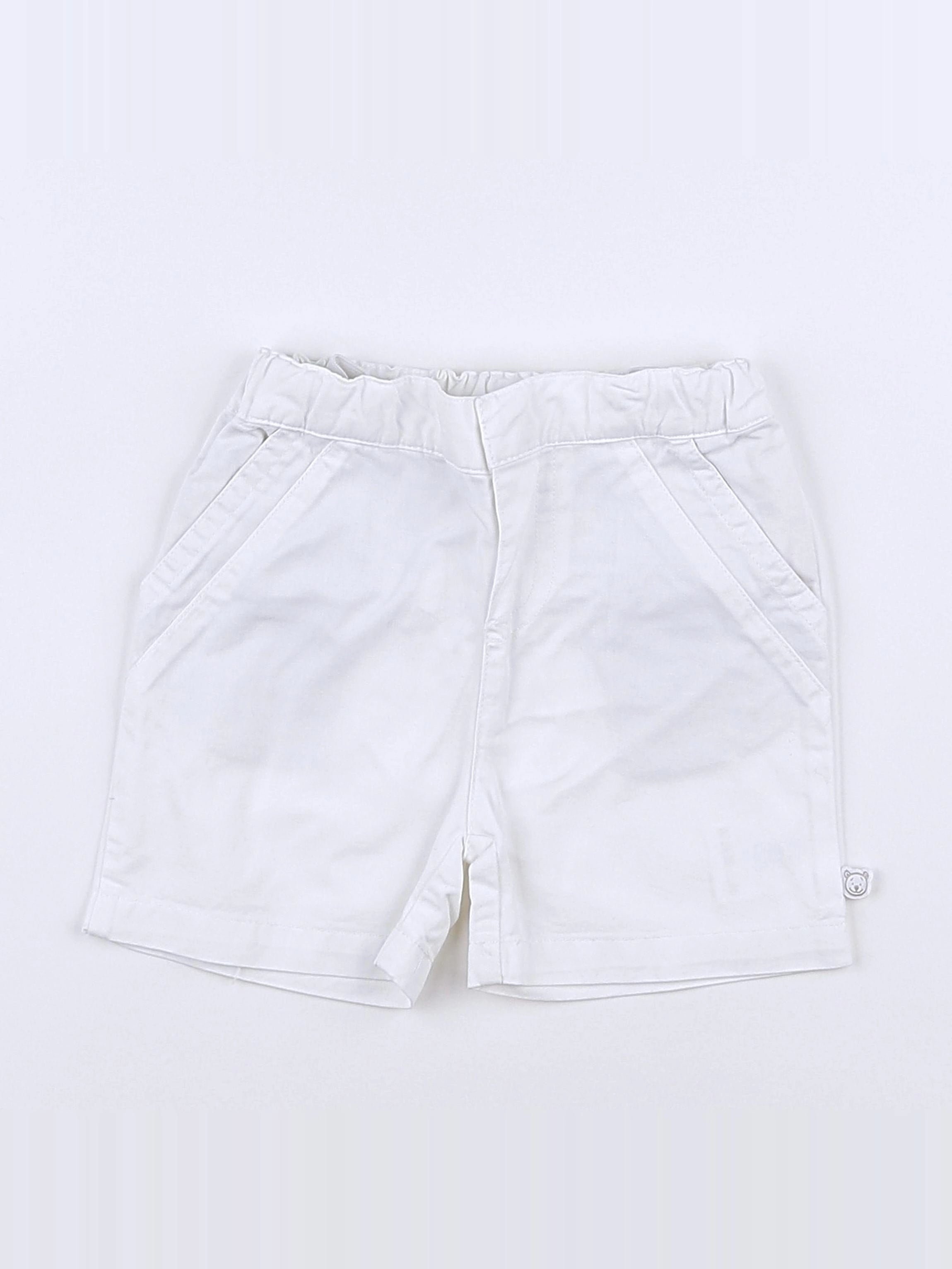 Noukie's - short blanc - 9 mois