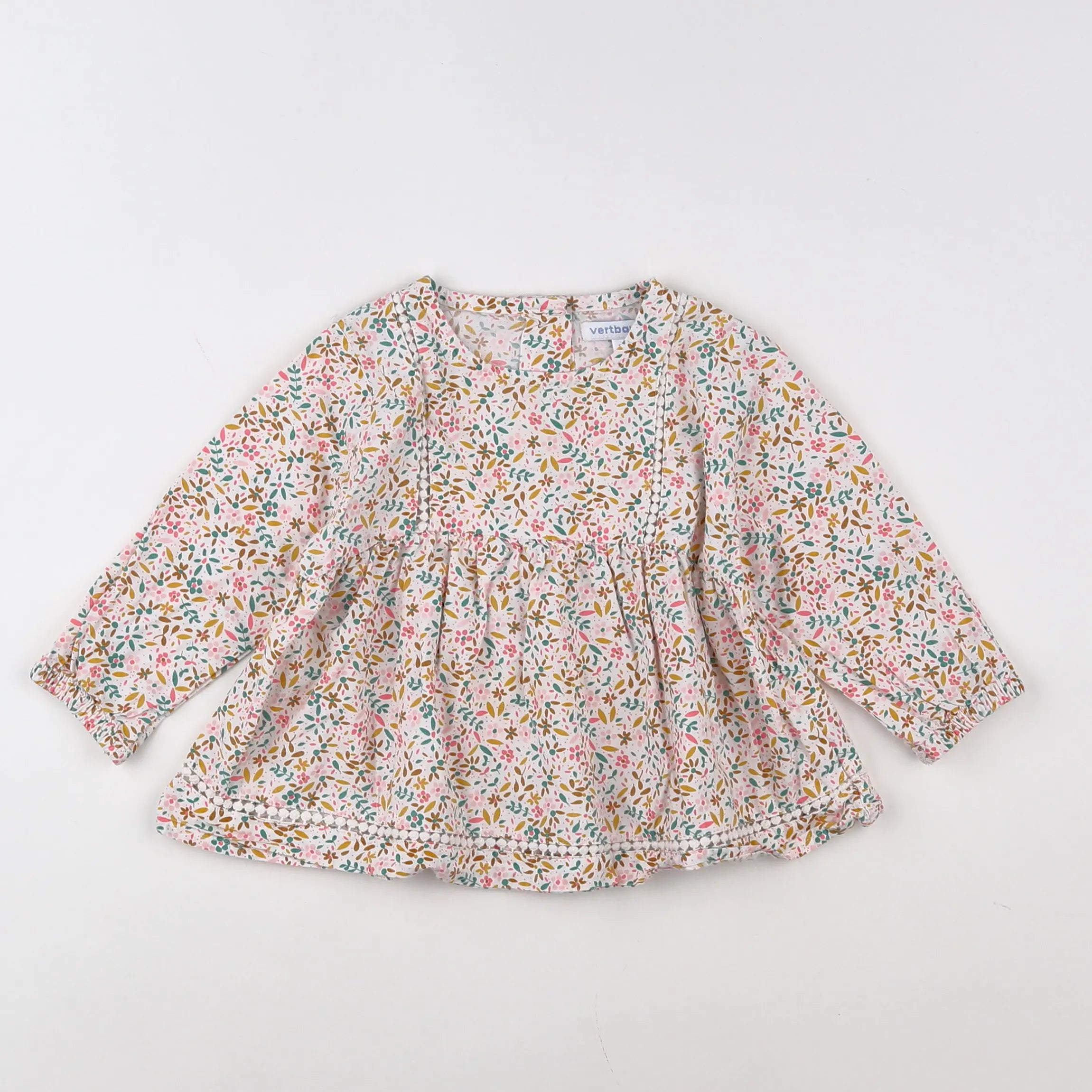 Vertbaudet - blouse multicolore - 12 mois
