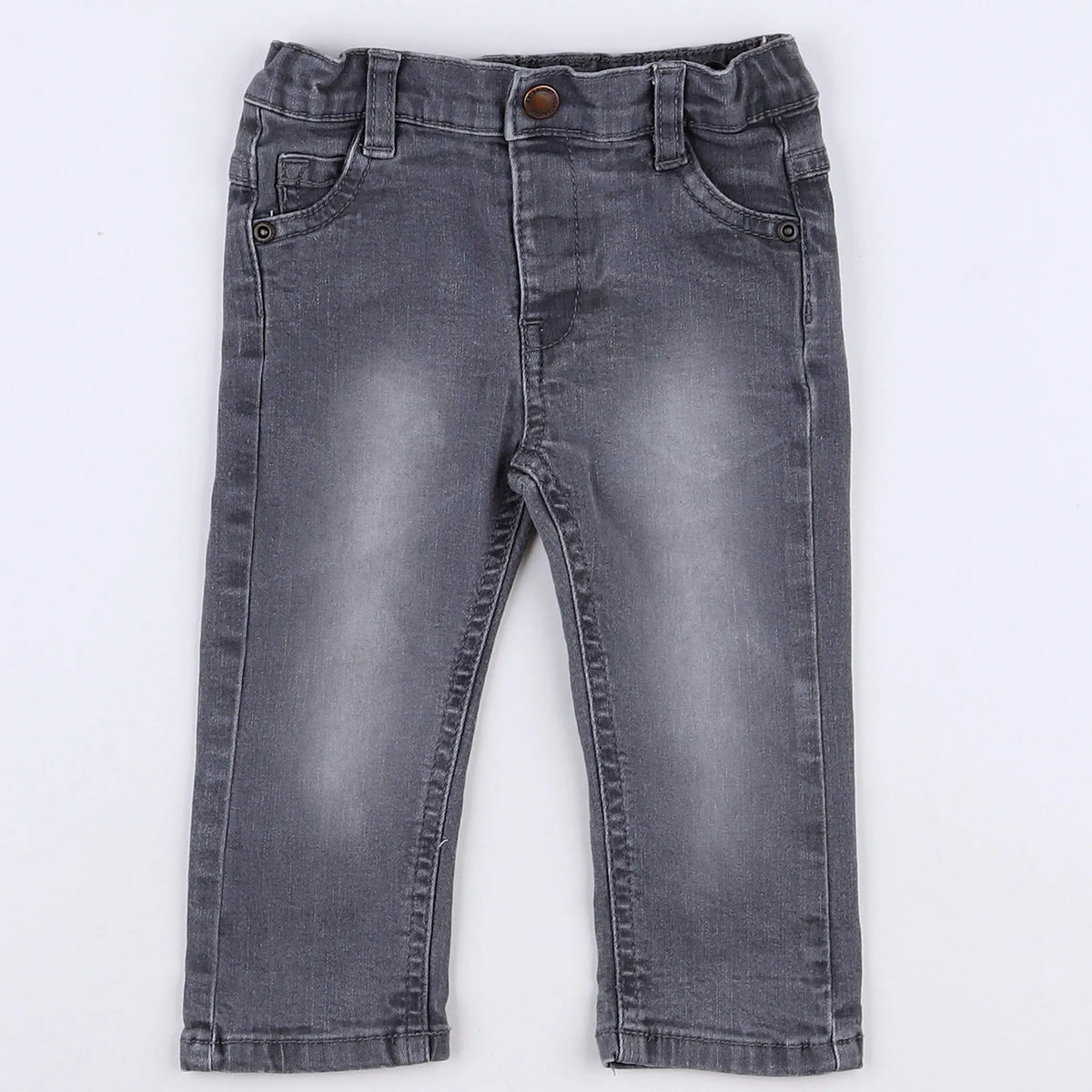 Vertbaudet - jean gris - 12 mois