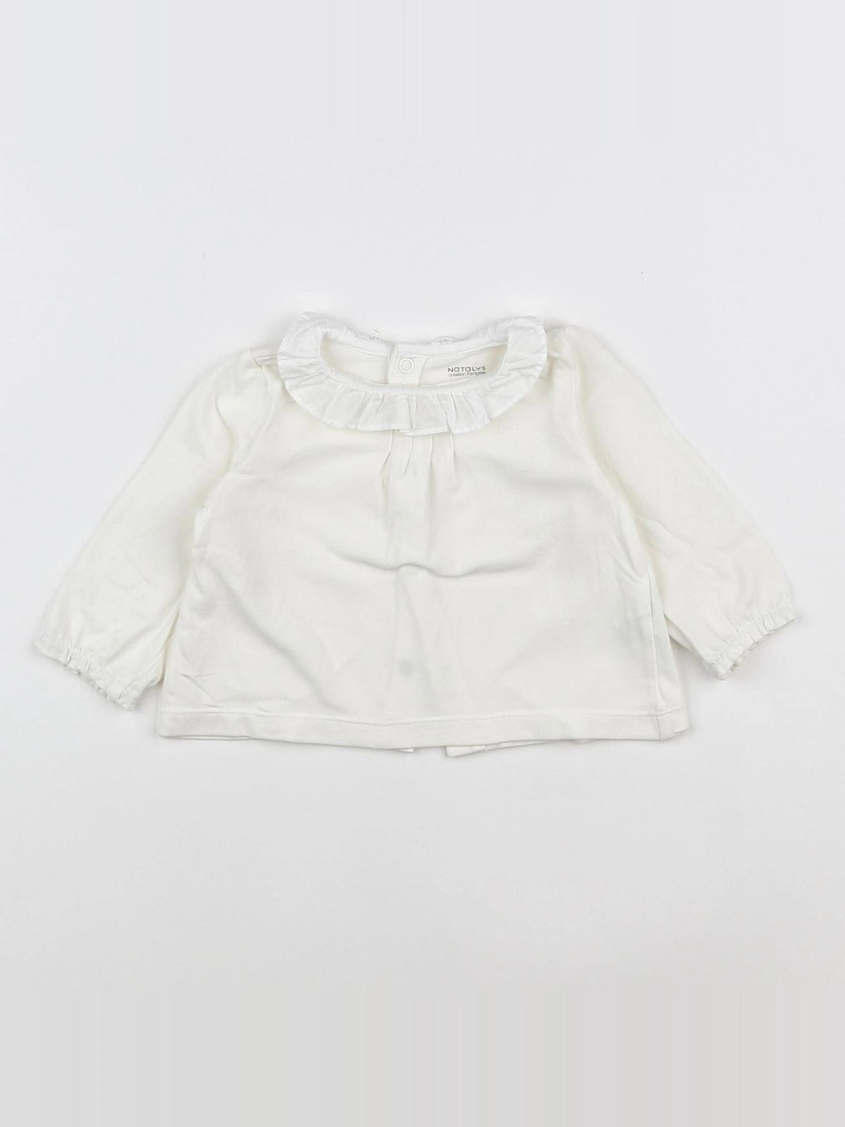 Natalys - blouse blanc - 6 mois