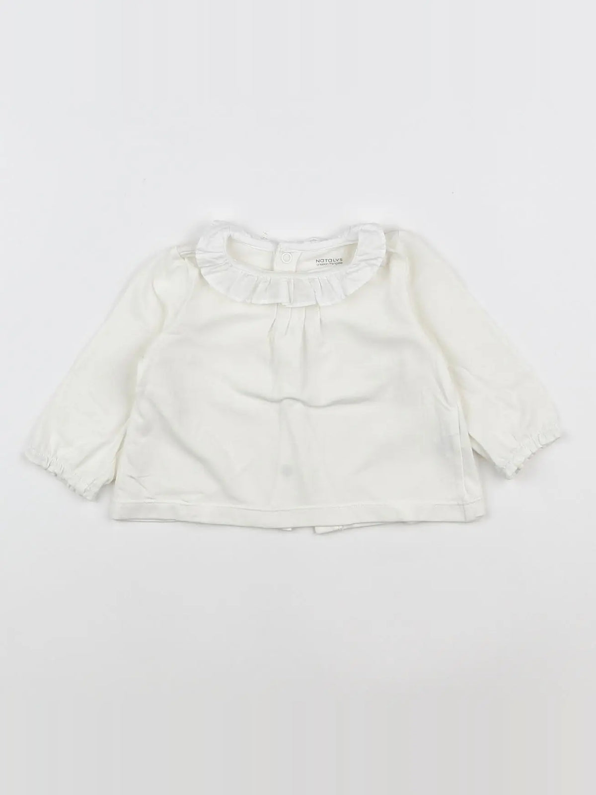 Natalys - blouse blanc - 6 mois