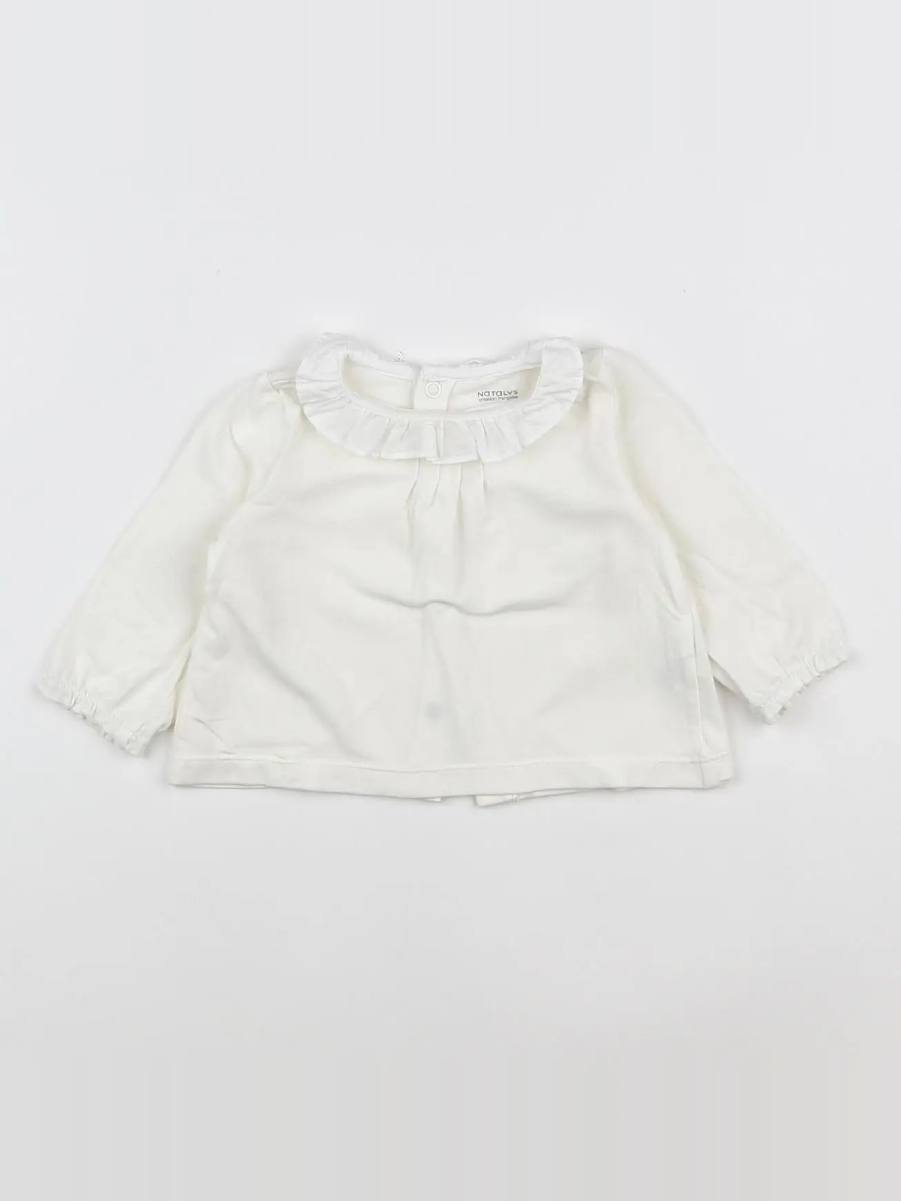 Natalys - blouse blanc - 6 mois