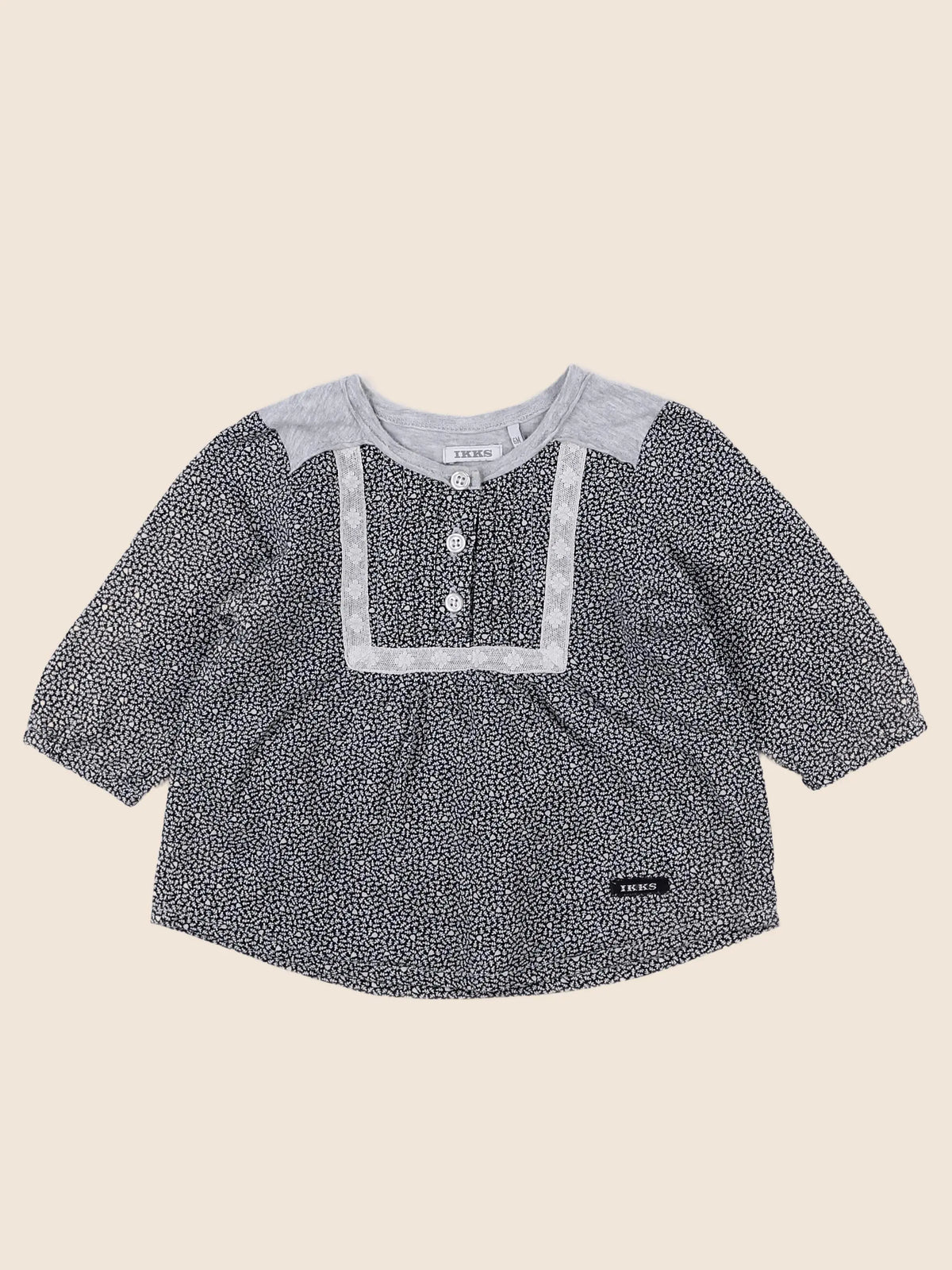 IKKS - blouse gris - 6 mois