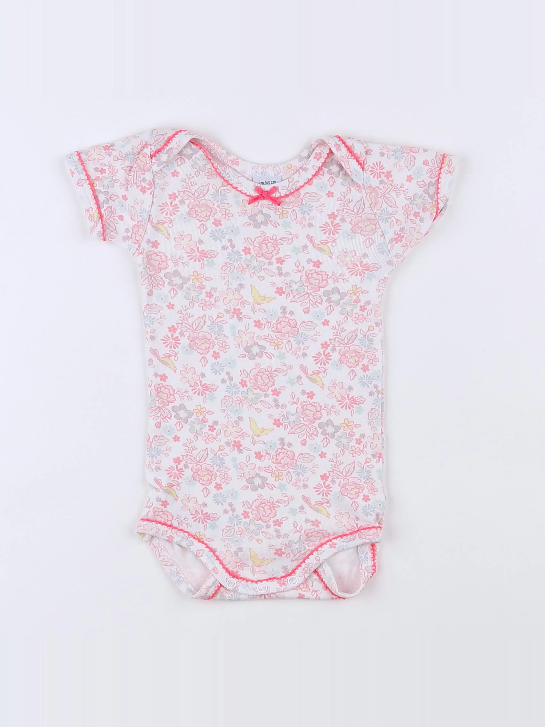 Petit Bateau - body multicolore - 3 mois