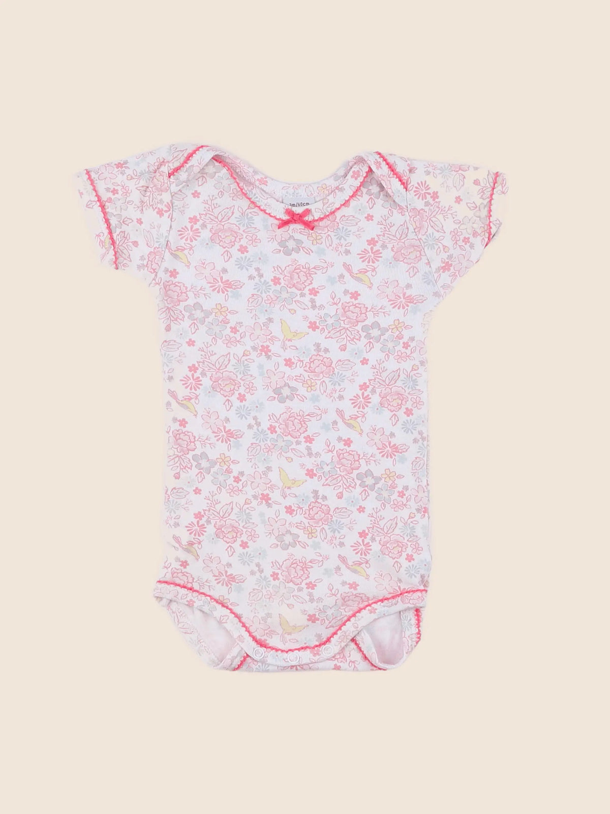 Petit Bateau - body multicolore - 3 mois