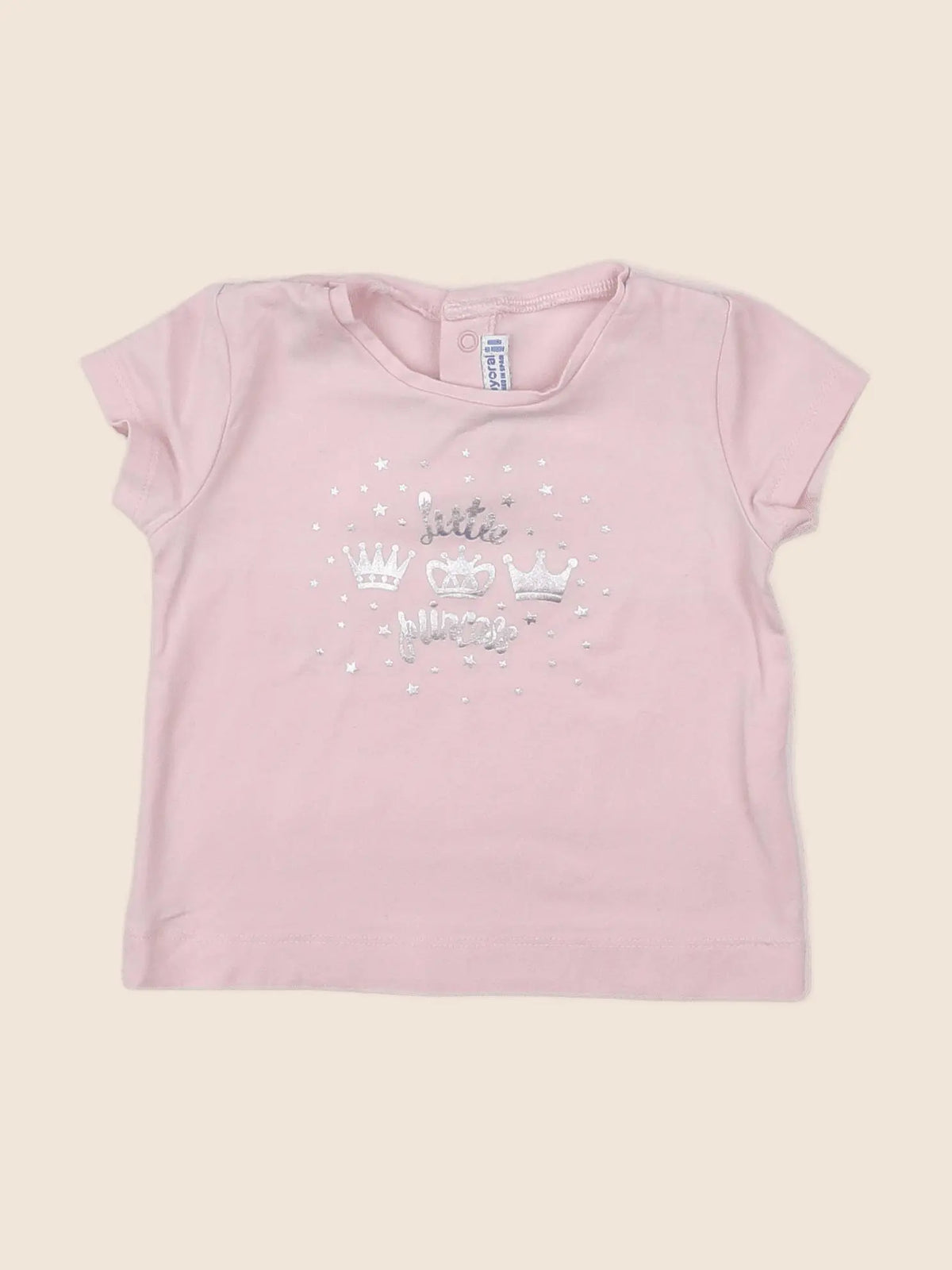 Mayoral - tee-shirt rose - 12 mois