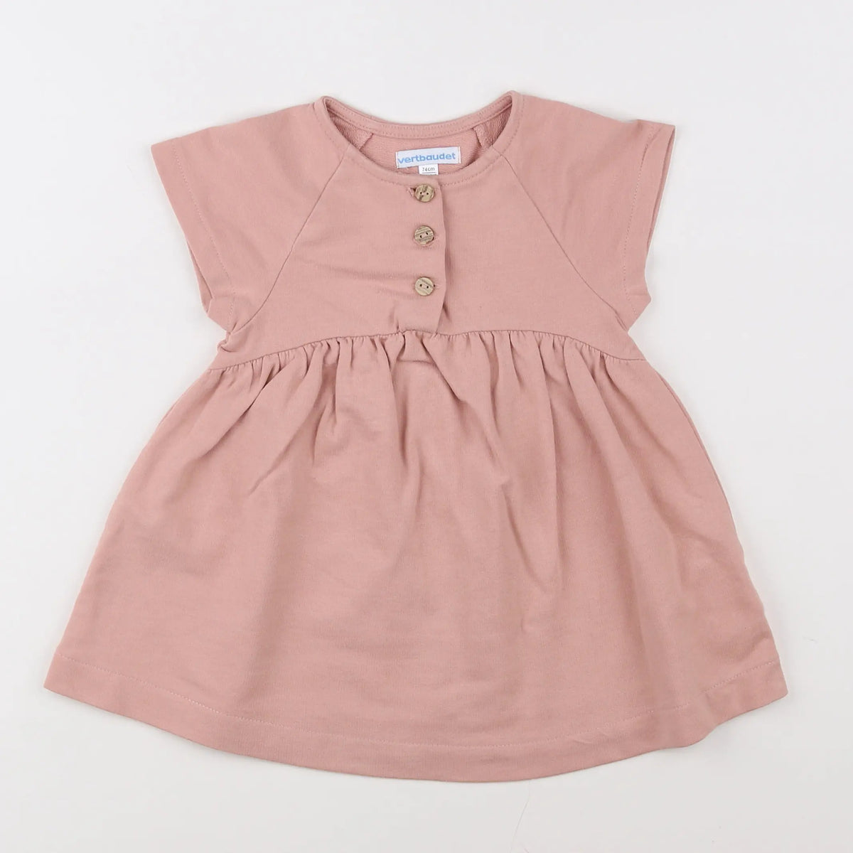Vertbaudet - robe rose - 12 mois