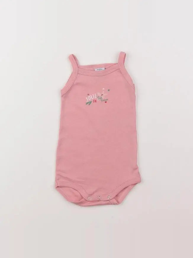 Petit Bateau - body rose - 3 mois