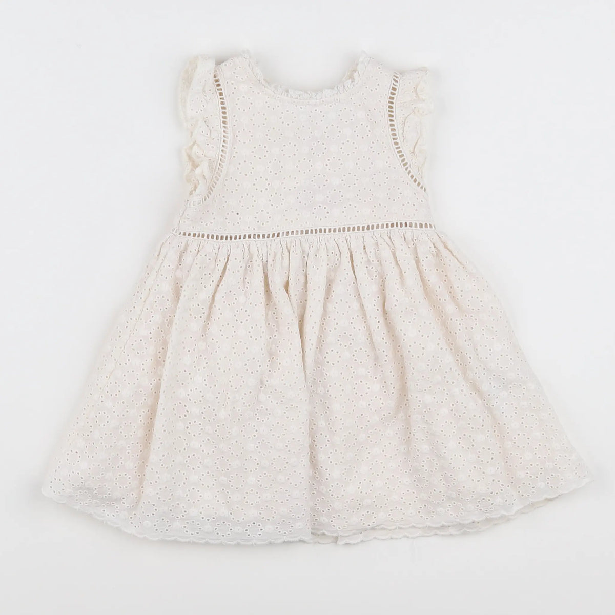 Vertbaudet - robe blanc - 9 mois