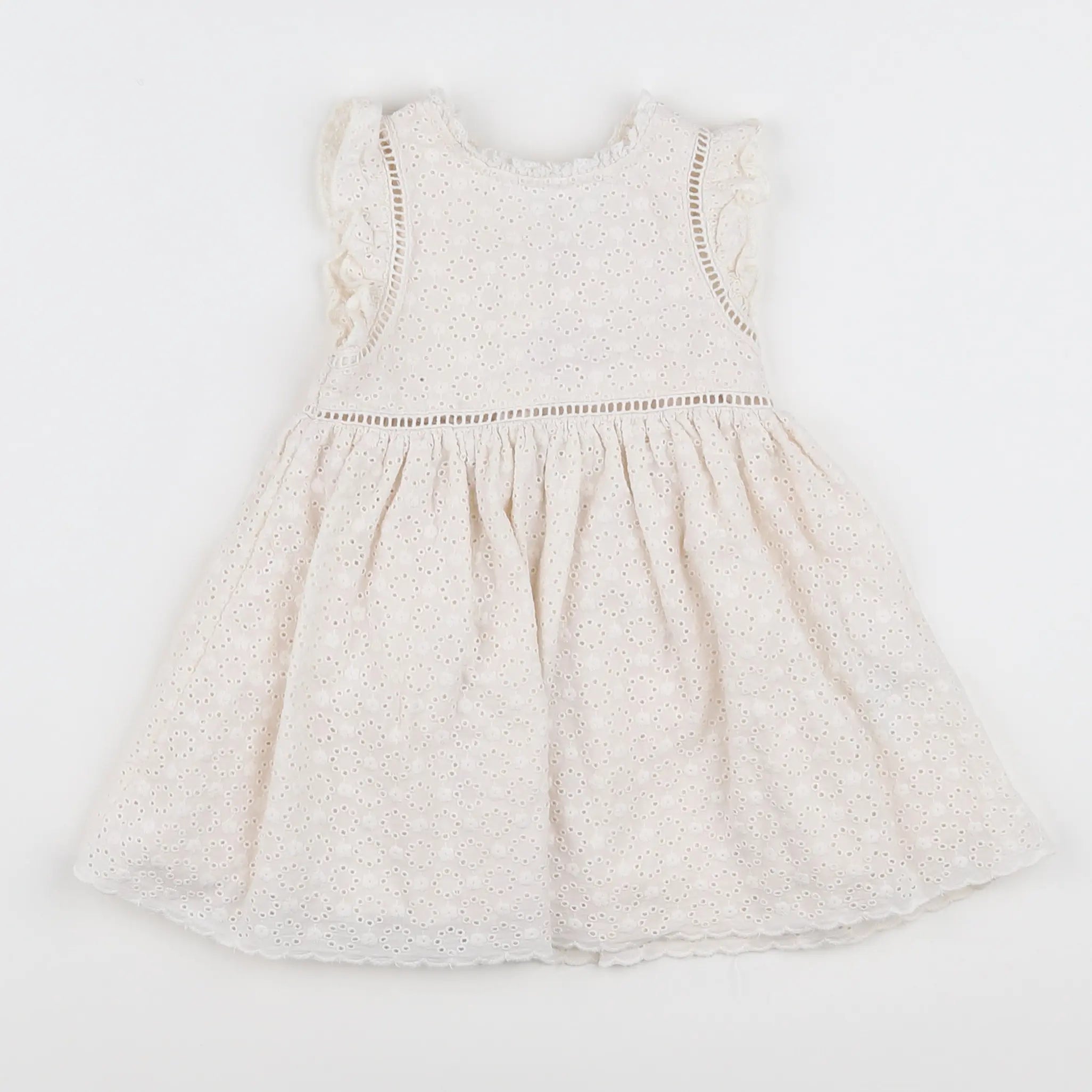 Vertbaudet - robe blanc - 9 mois