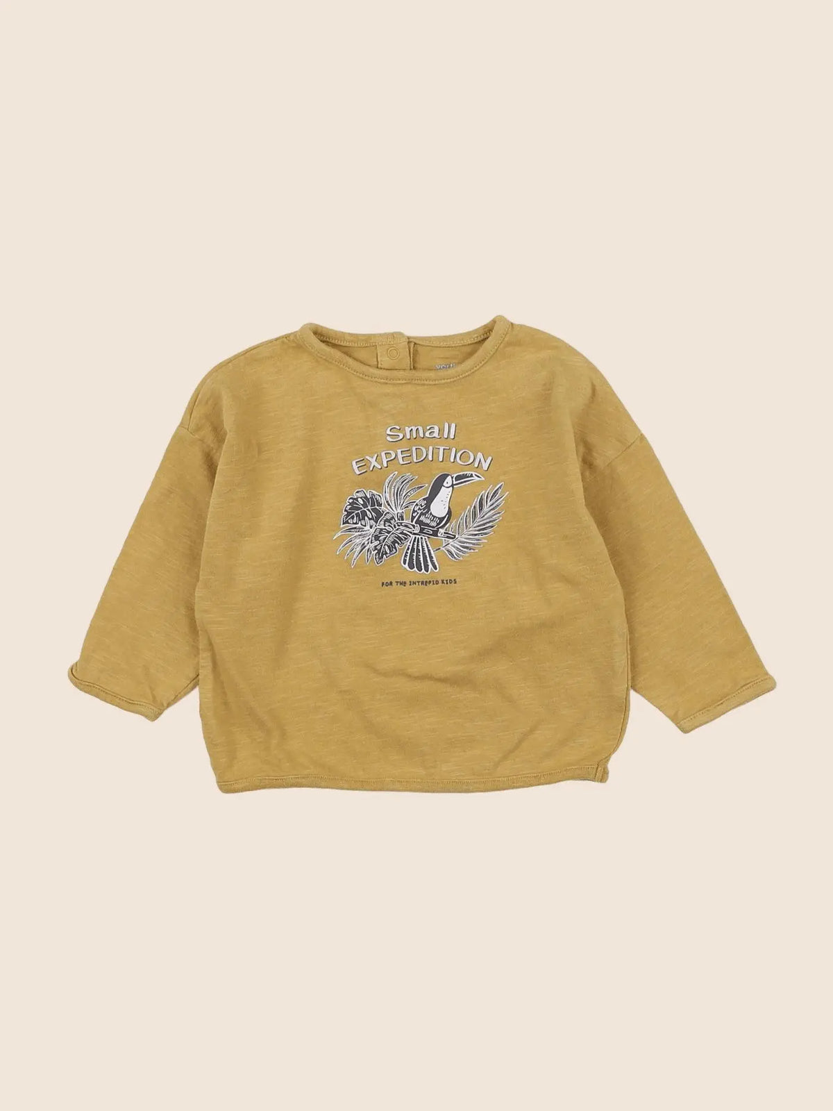 Vertbaudet - tee-shirt jaune - 12 mois