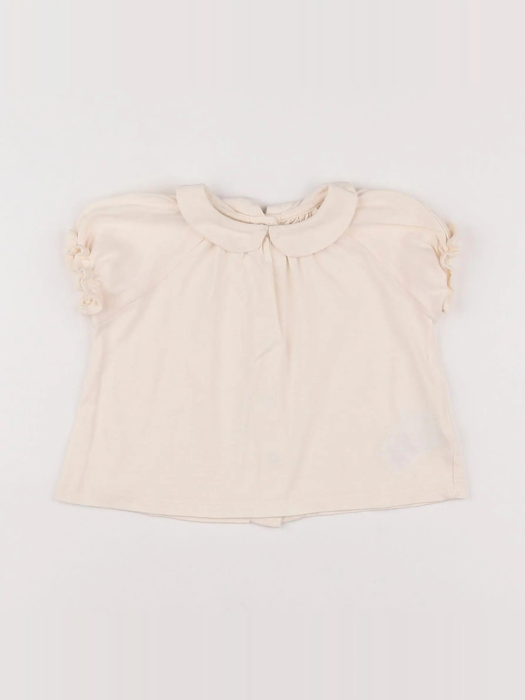 Vertbaudet - tee-shirt beige - 9 mois