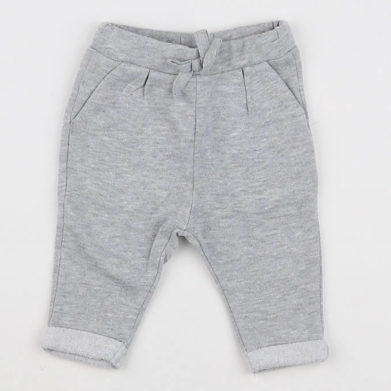 Vertbaudet - jogging gris, argent - 3 mois