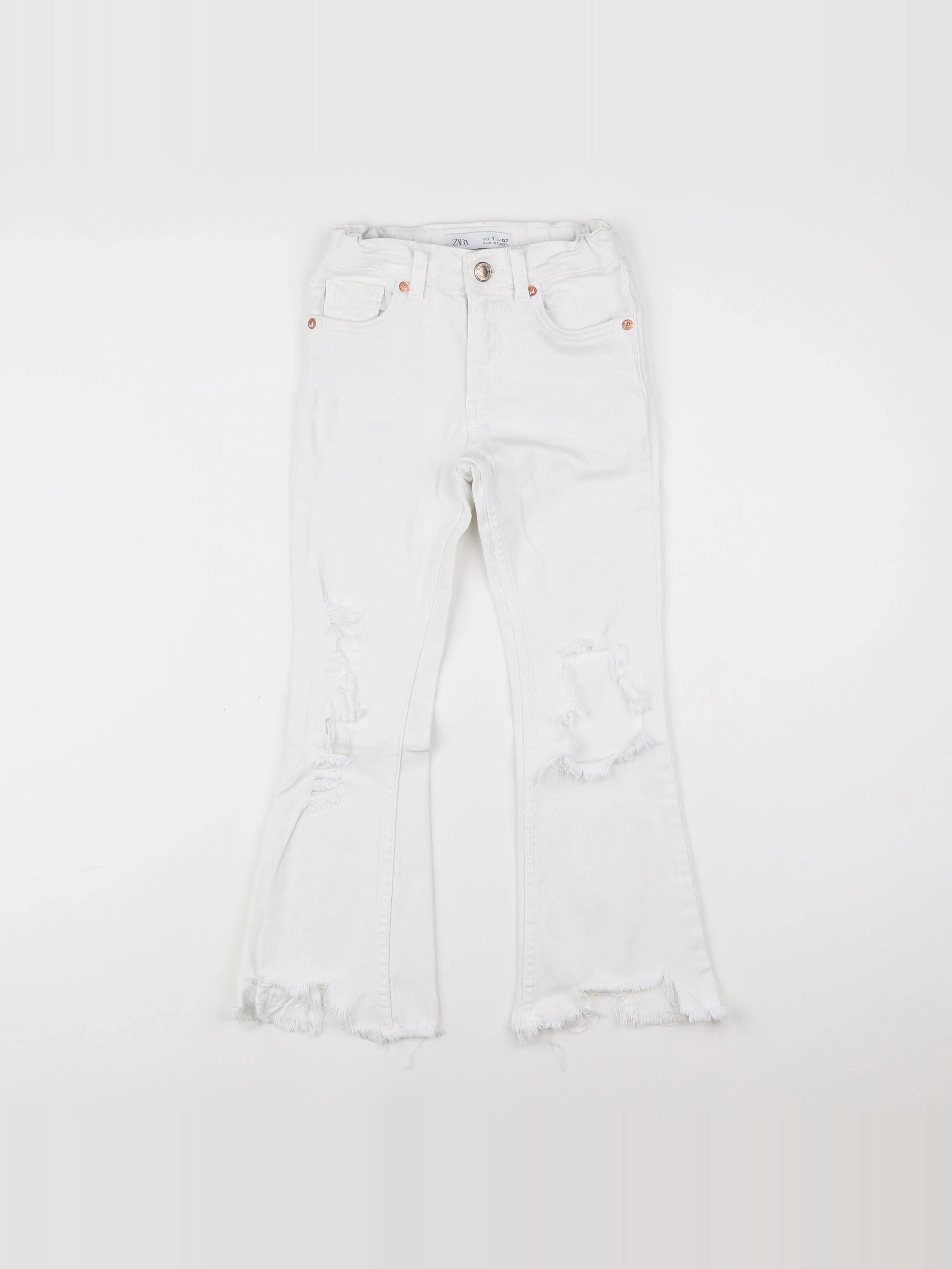 Zara - jean blanc - 7 ans