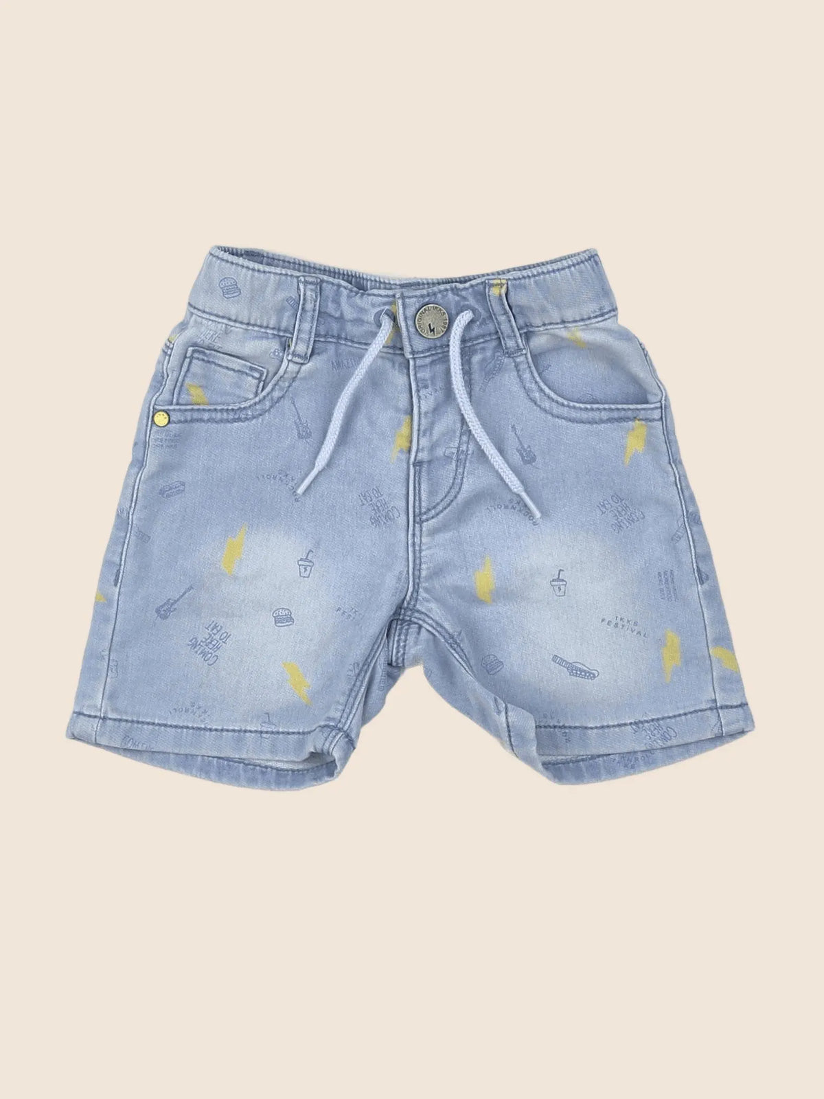 IKKS - short bleu - 12 mois