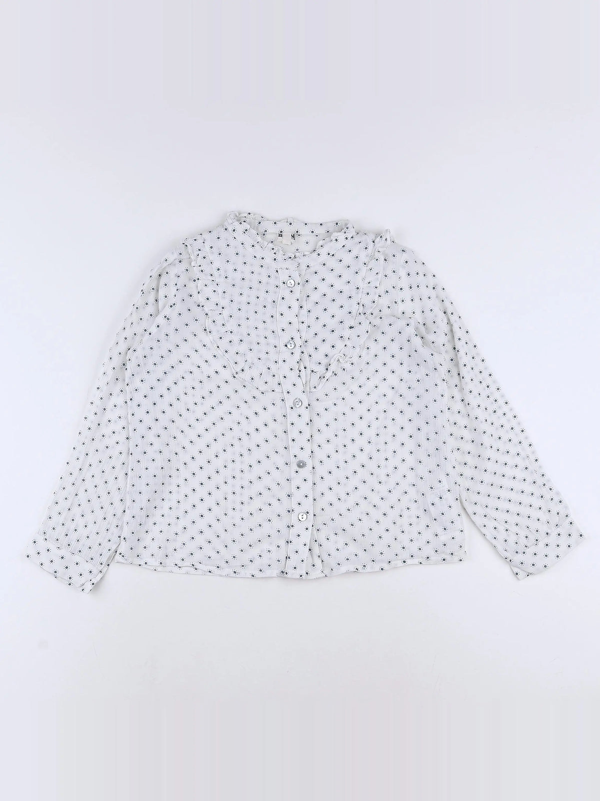 Bonton - blouse bleu, blanc - 8 ans