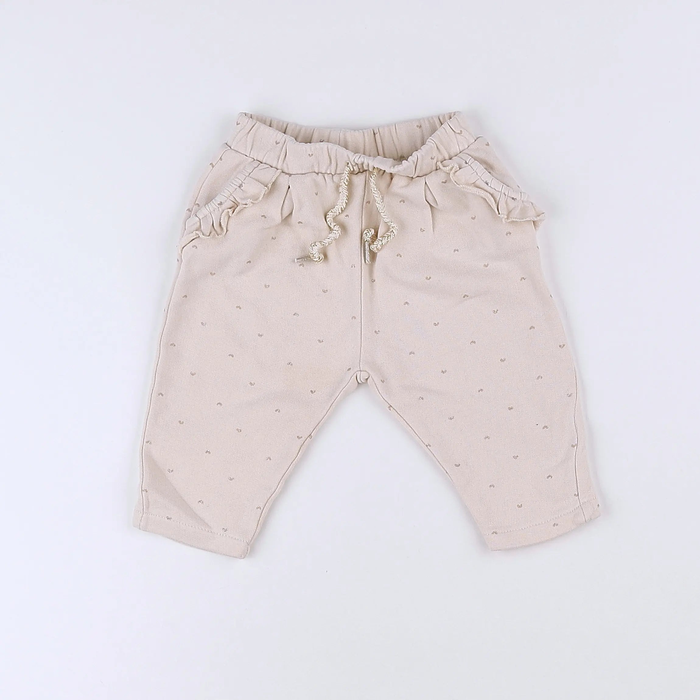 Vertbaudet - jogging beige - 3 mois