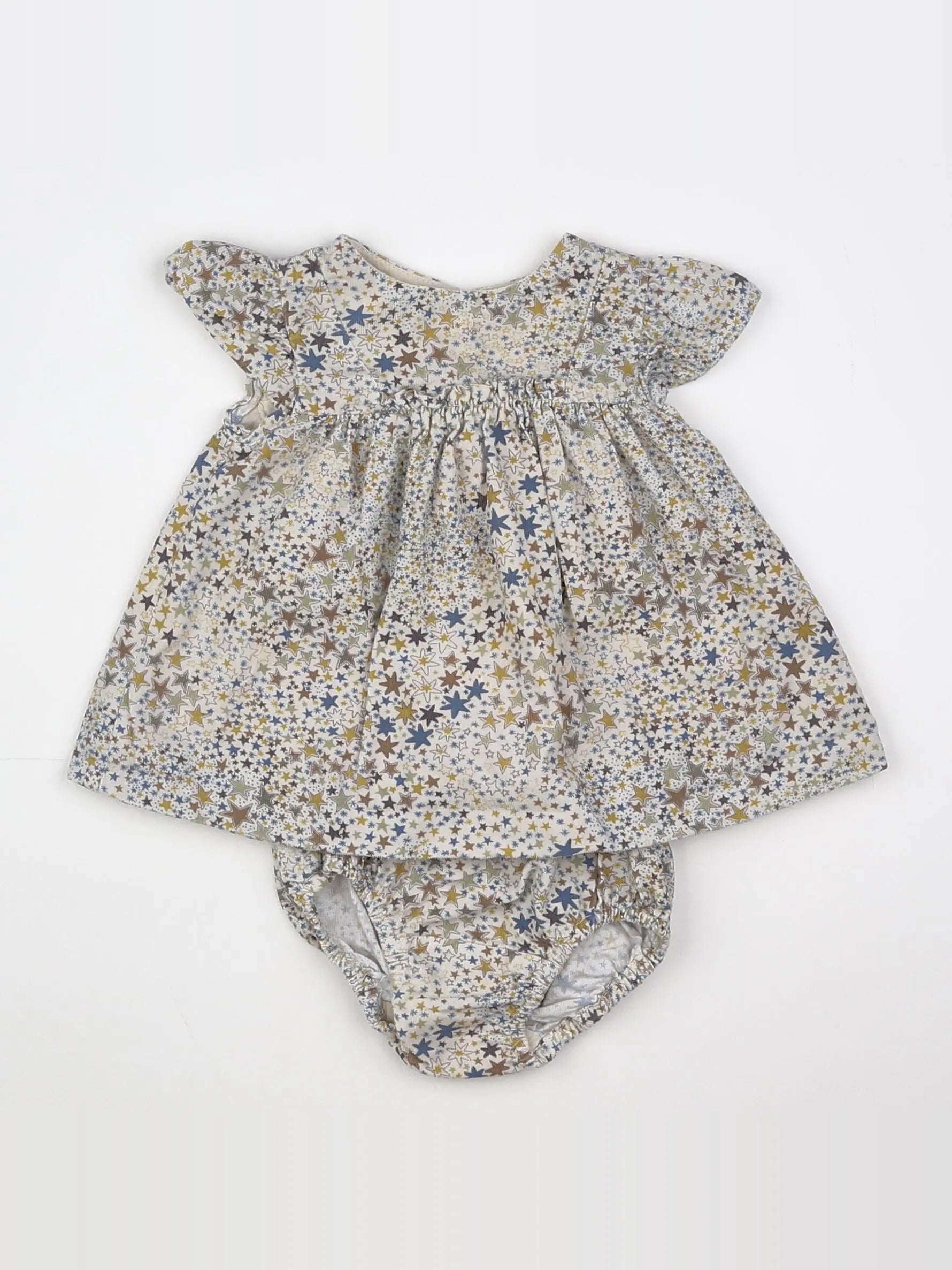 Zara - robe gris, multicolore - 3/6 mois